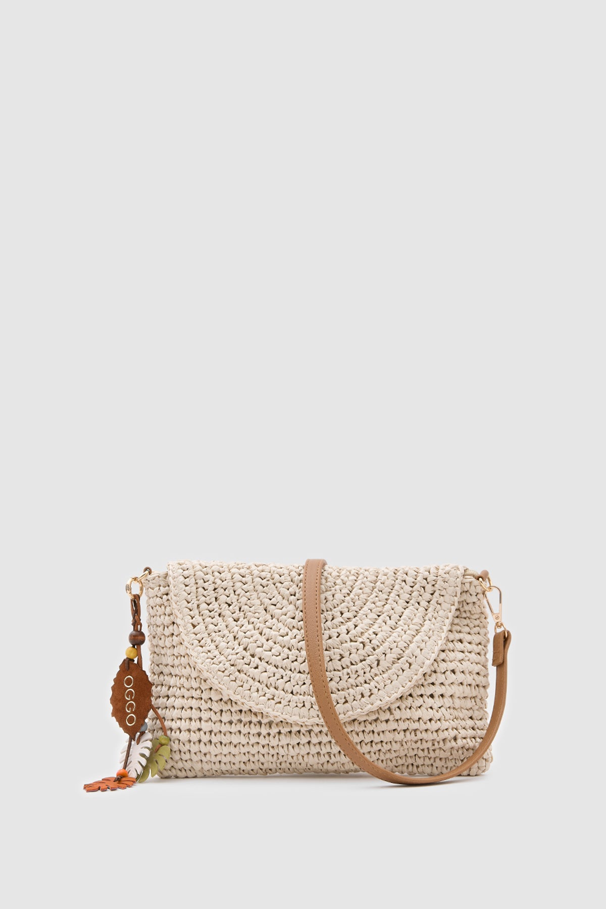 OGGO WİCKER Thin Linea Clutch