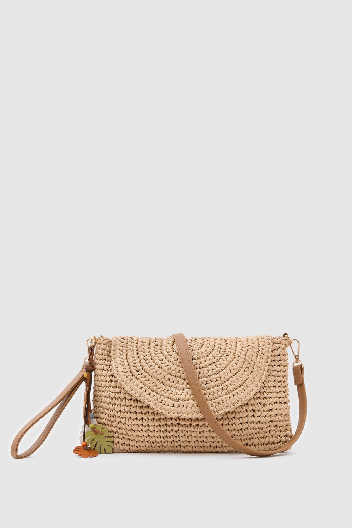 OGGO WİCKER Thin Linea Clutch