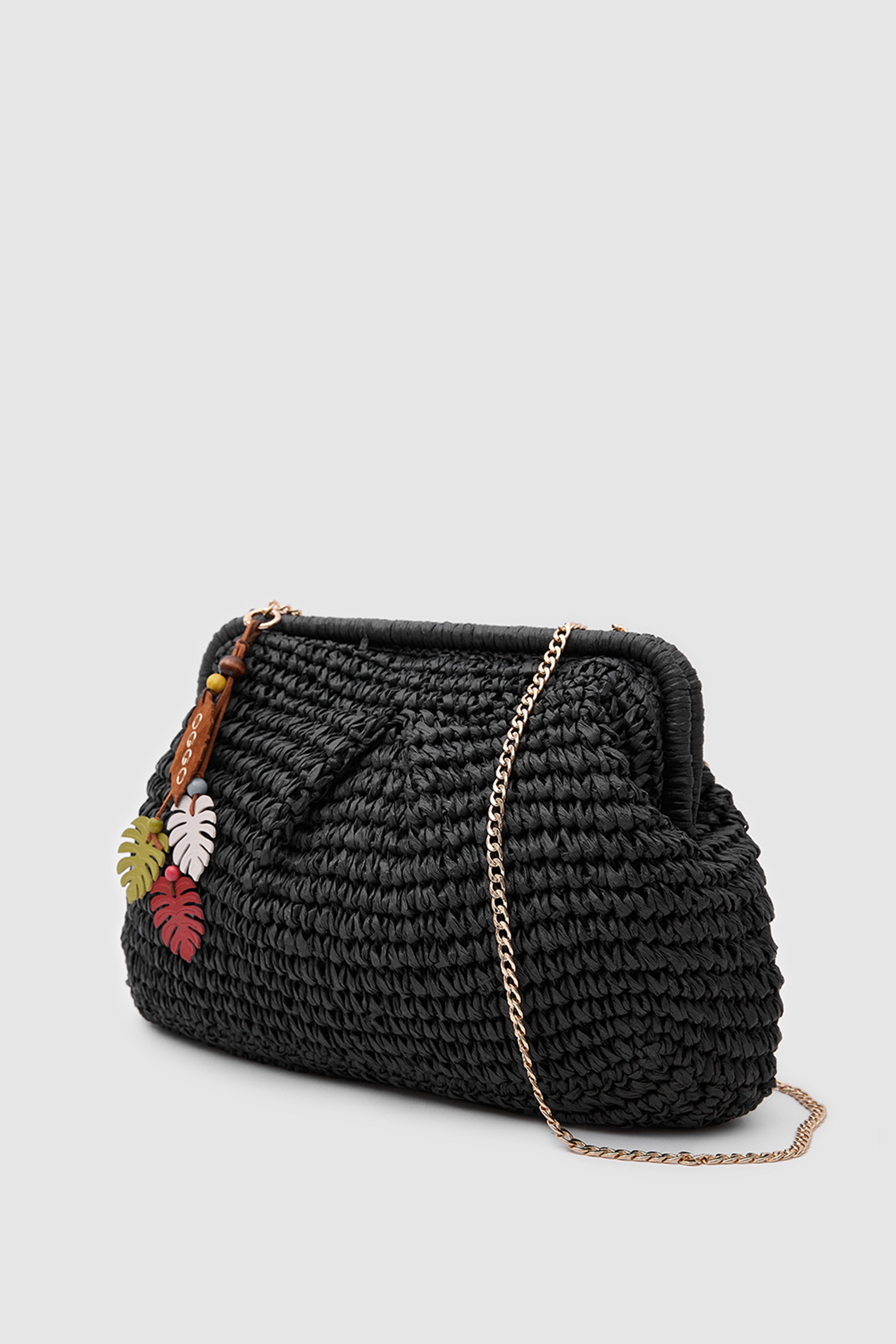 OGGO Hasır Large Clutch & Çapraz Çanta