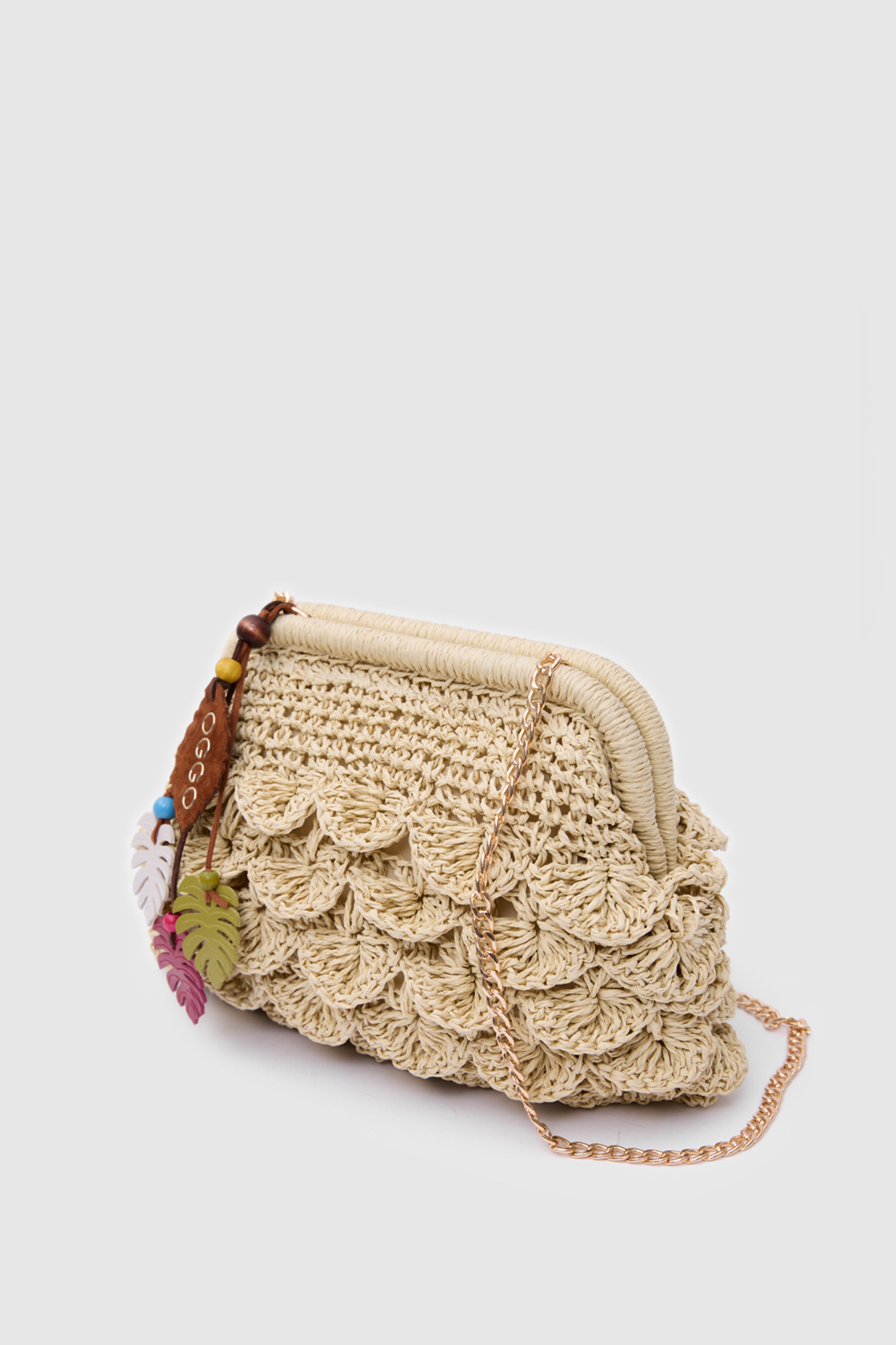 OGGO Hasır Medium Clutch & Çapraz Çanta