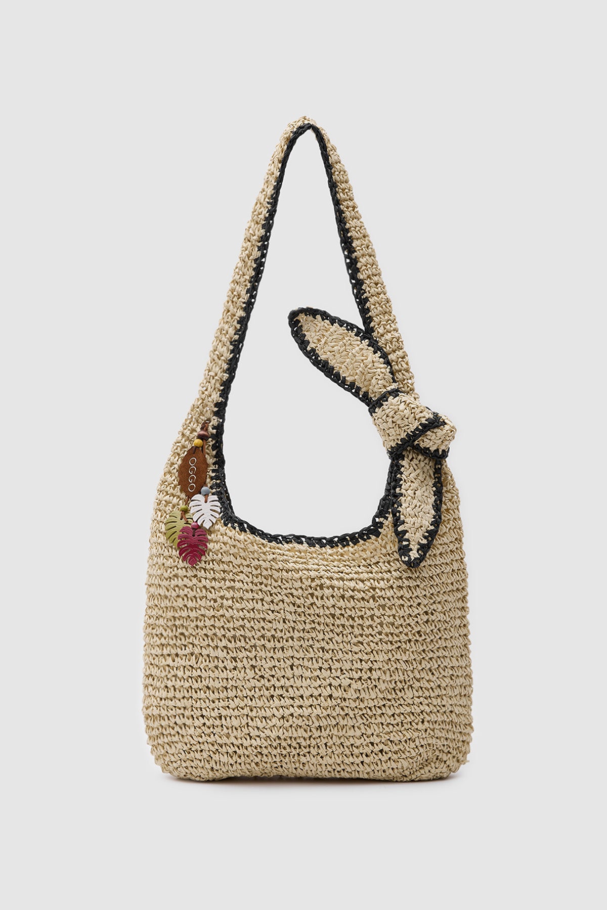 OGGO WİCKER Bow Hobo