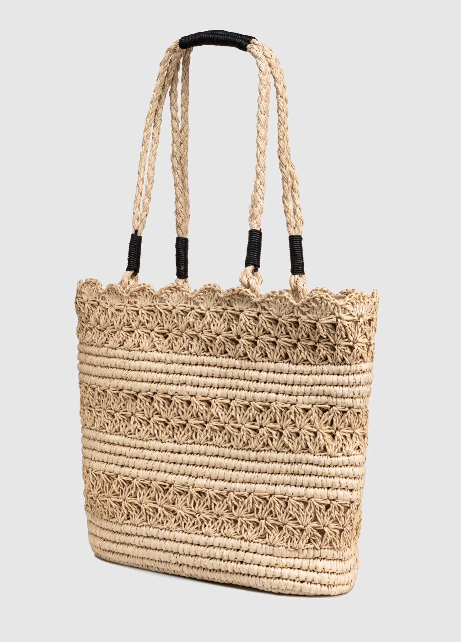 OGGO Hasır Örgü Saplı Omuz Çantası