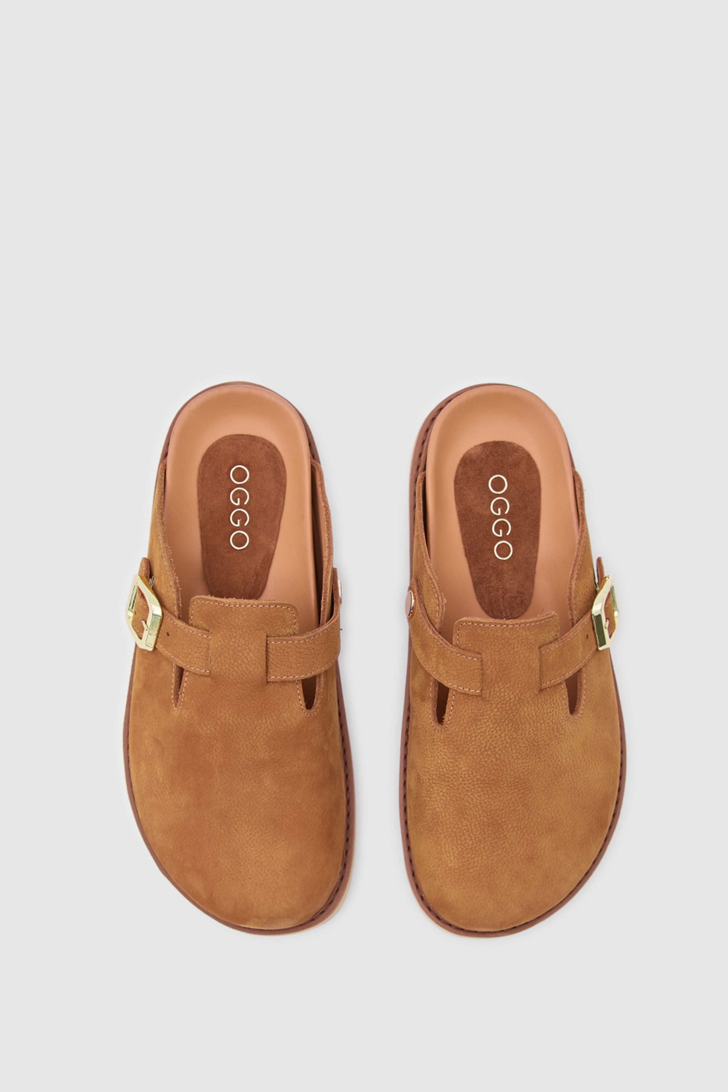 TERRA CLOG NUBUK DERİ SANDALET
