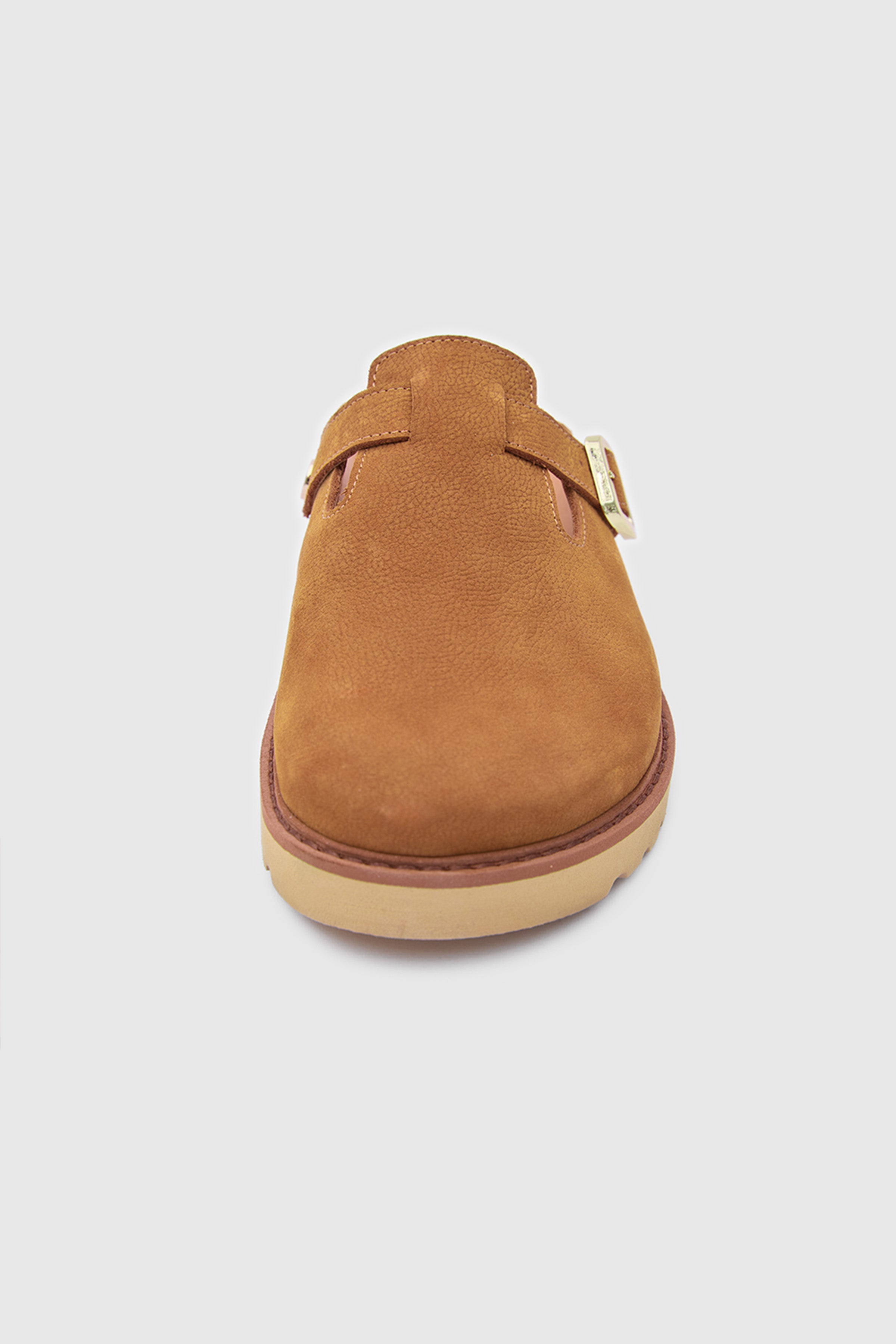 TERRA CLOG NUBUK DERİ SANDALET