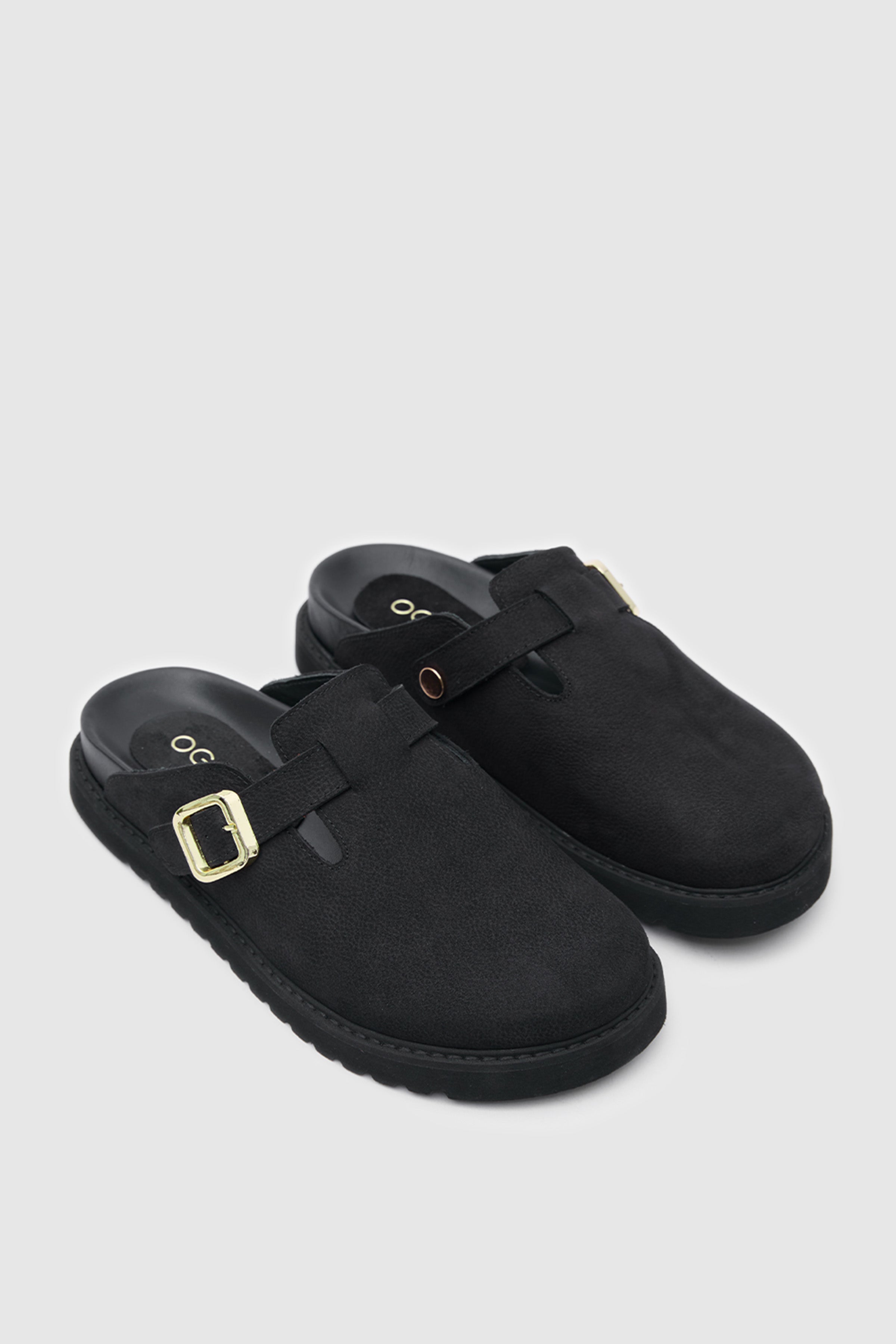 TERRA CLOG NUBUK DERİ SANDALET