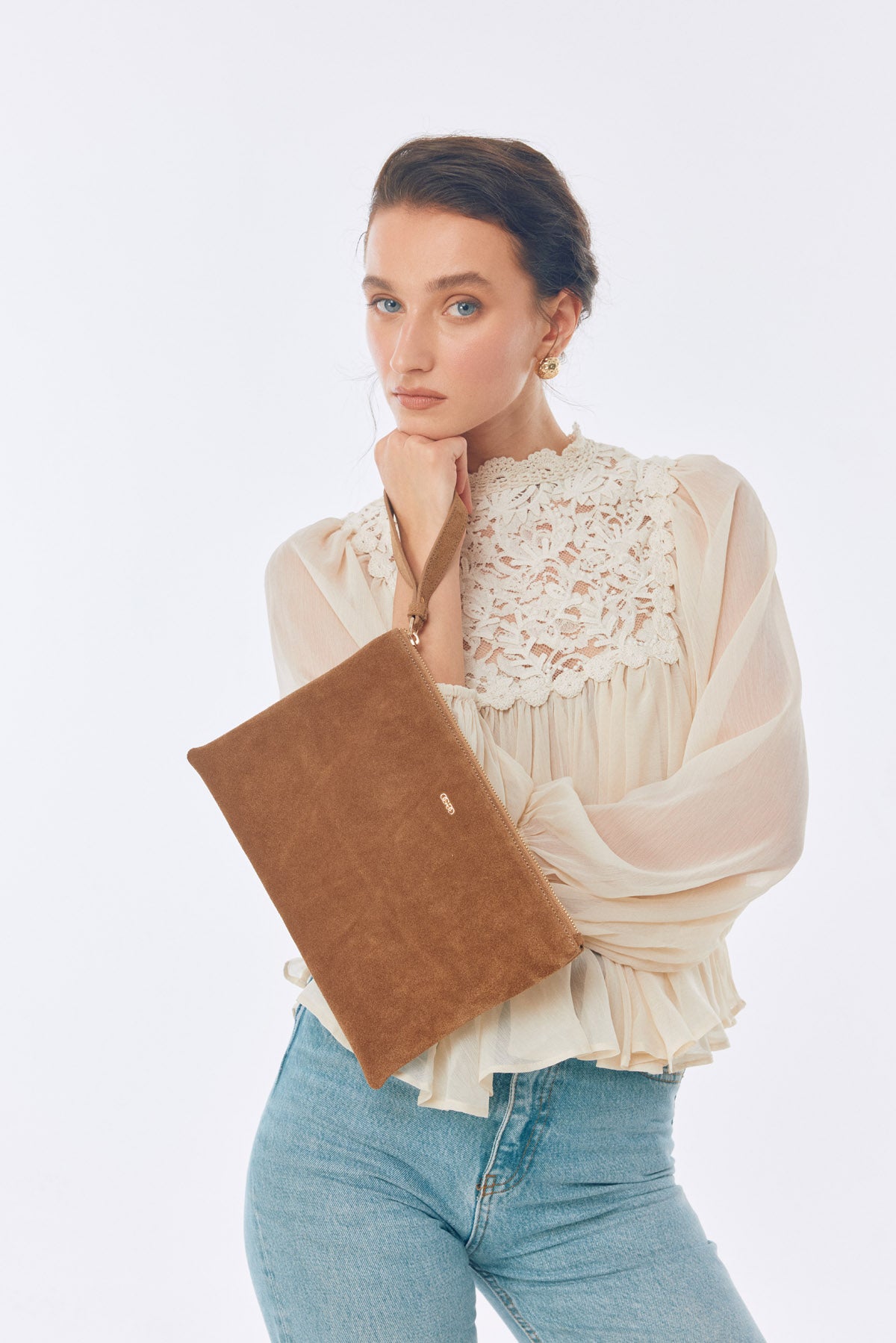 OGGO SUVEA GENUINE LEATHER Clutch