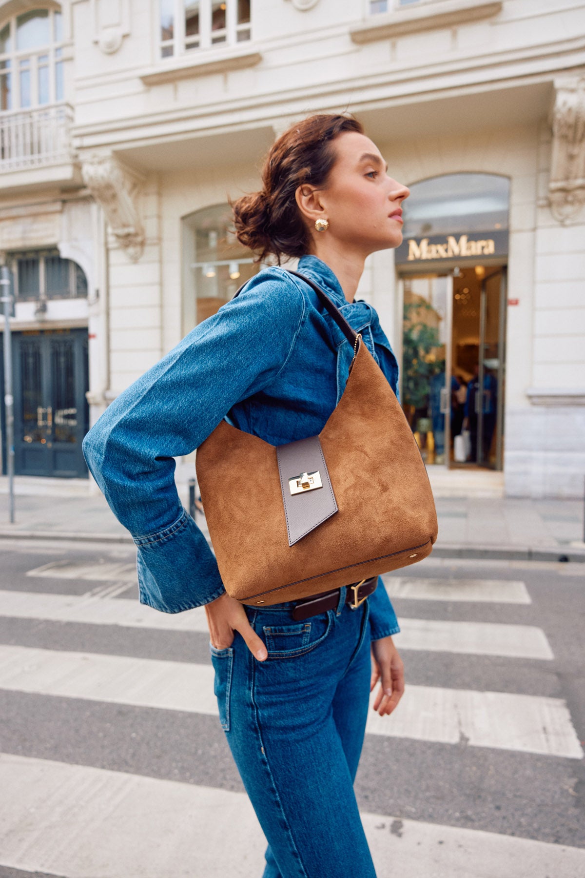 OGGO SUVEA Genuine Leather Shoulder Bag