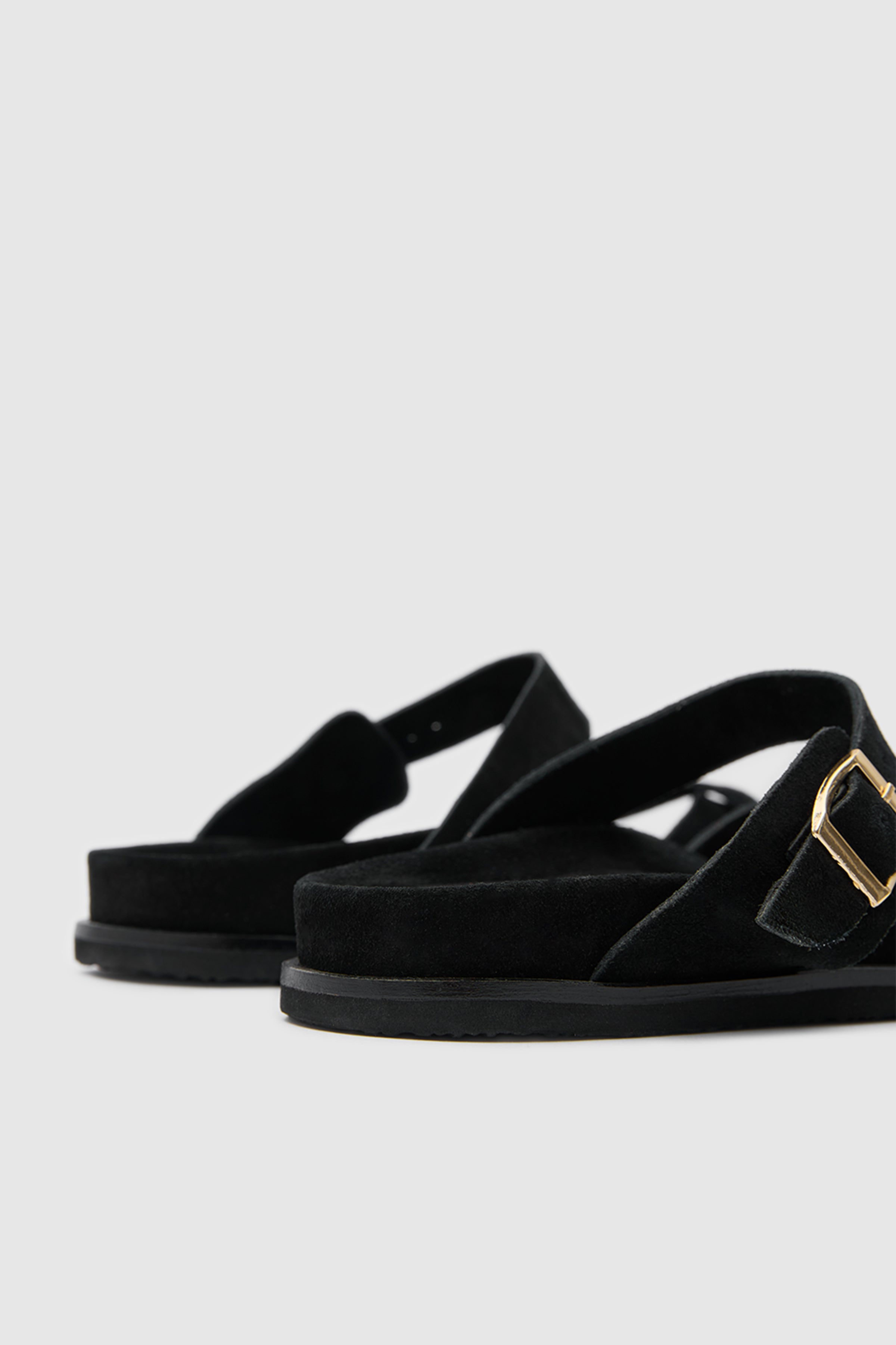 TERRA NOMAD SÜET DERİ ÇİFT TOKALI SANDALET