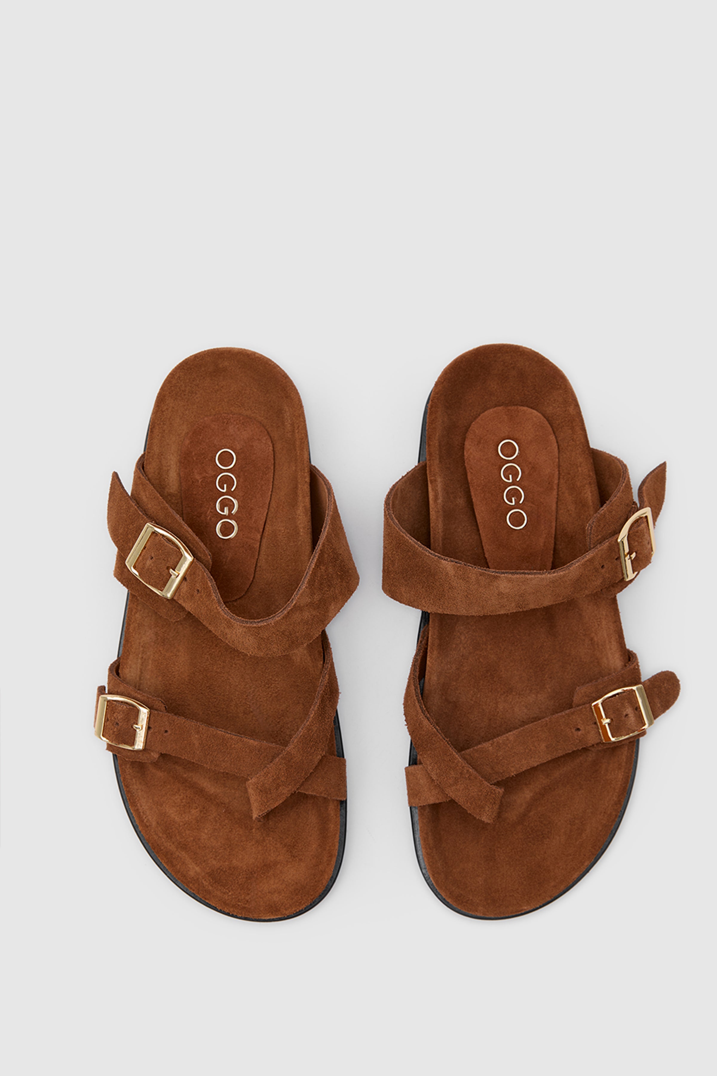 TERRA NOMAD SÜET DERİ ÇİFT TOKALI SANDALET