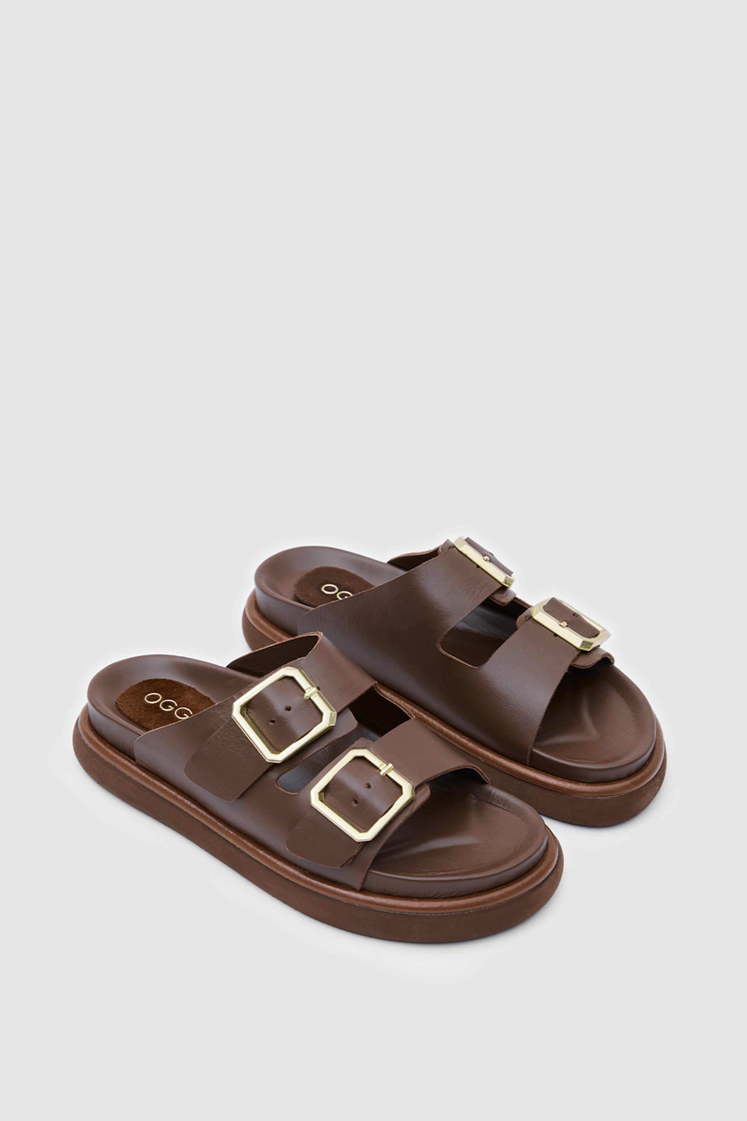 TERRA BUCKLE ÇİFT TOKALI HAKİKİ DERİ SANDALET