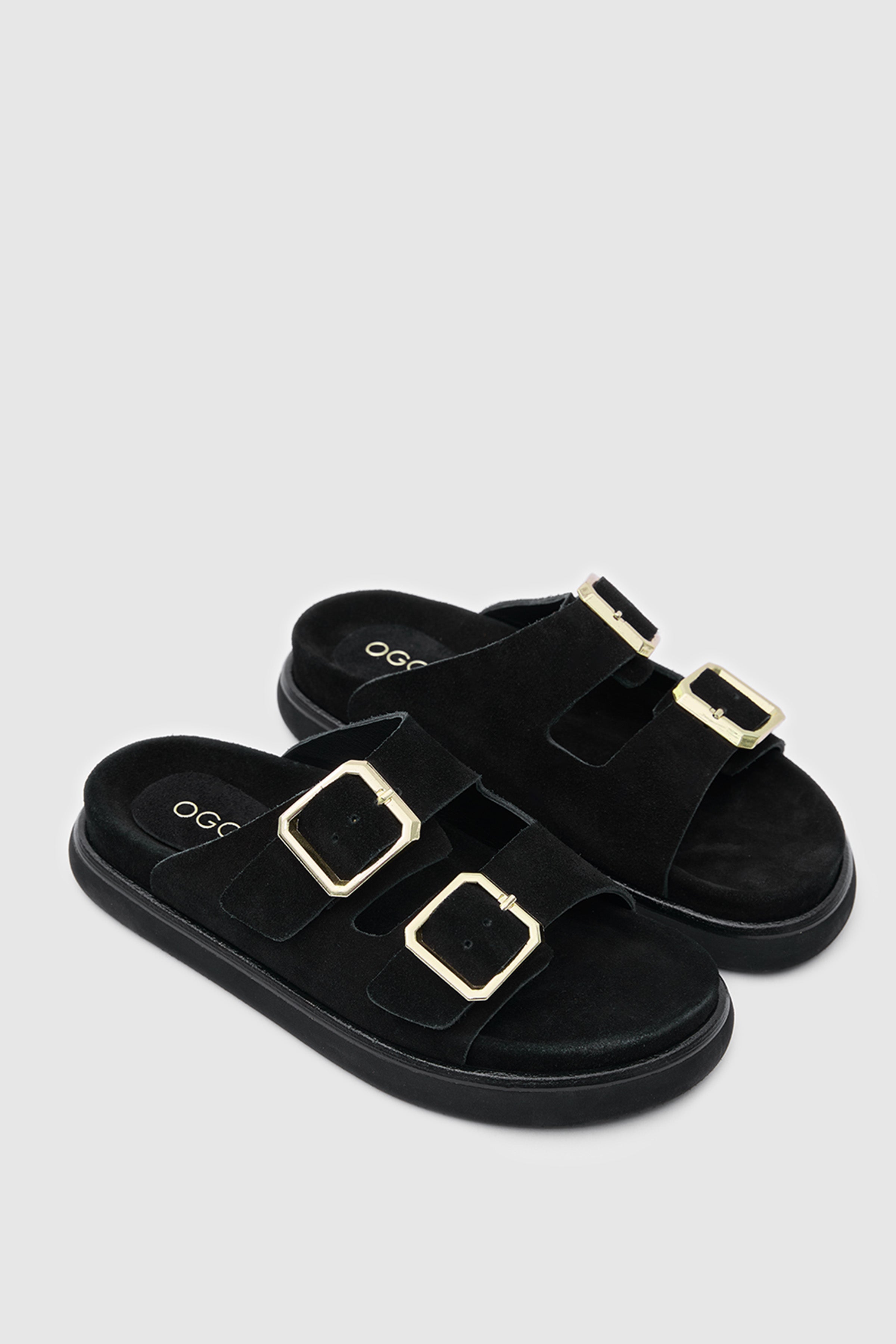 TERRA BUCKLE ÇİFT TOKALI HAKİKİ DERİ SANDALET
