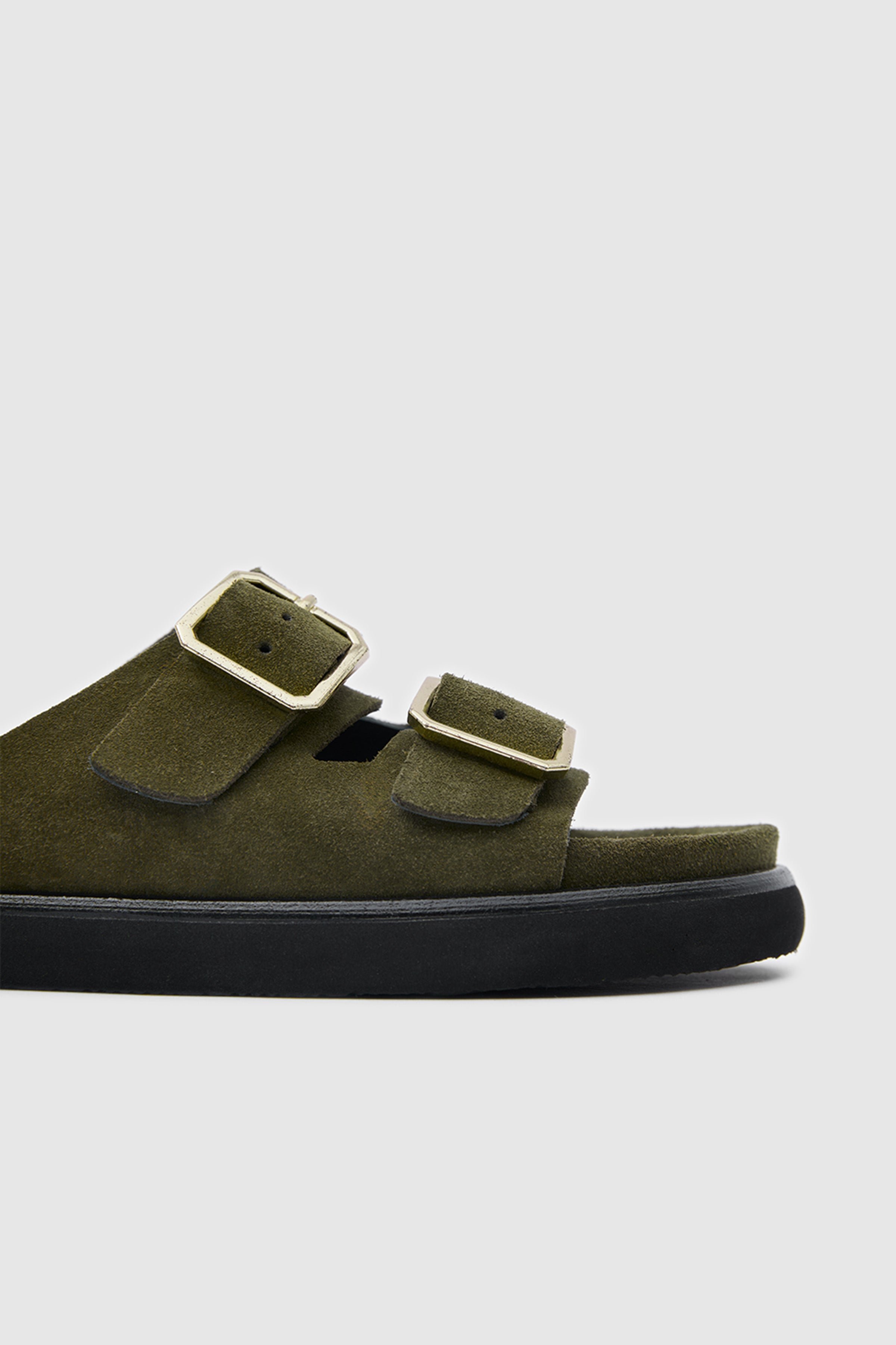 TERRA BUCKLE ÇİFT TOKALI HAKİKİ DERİ SANDALET