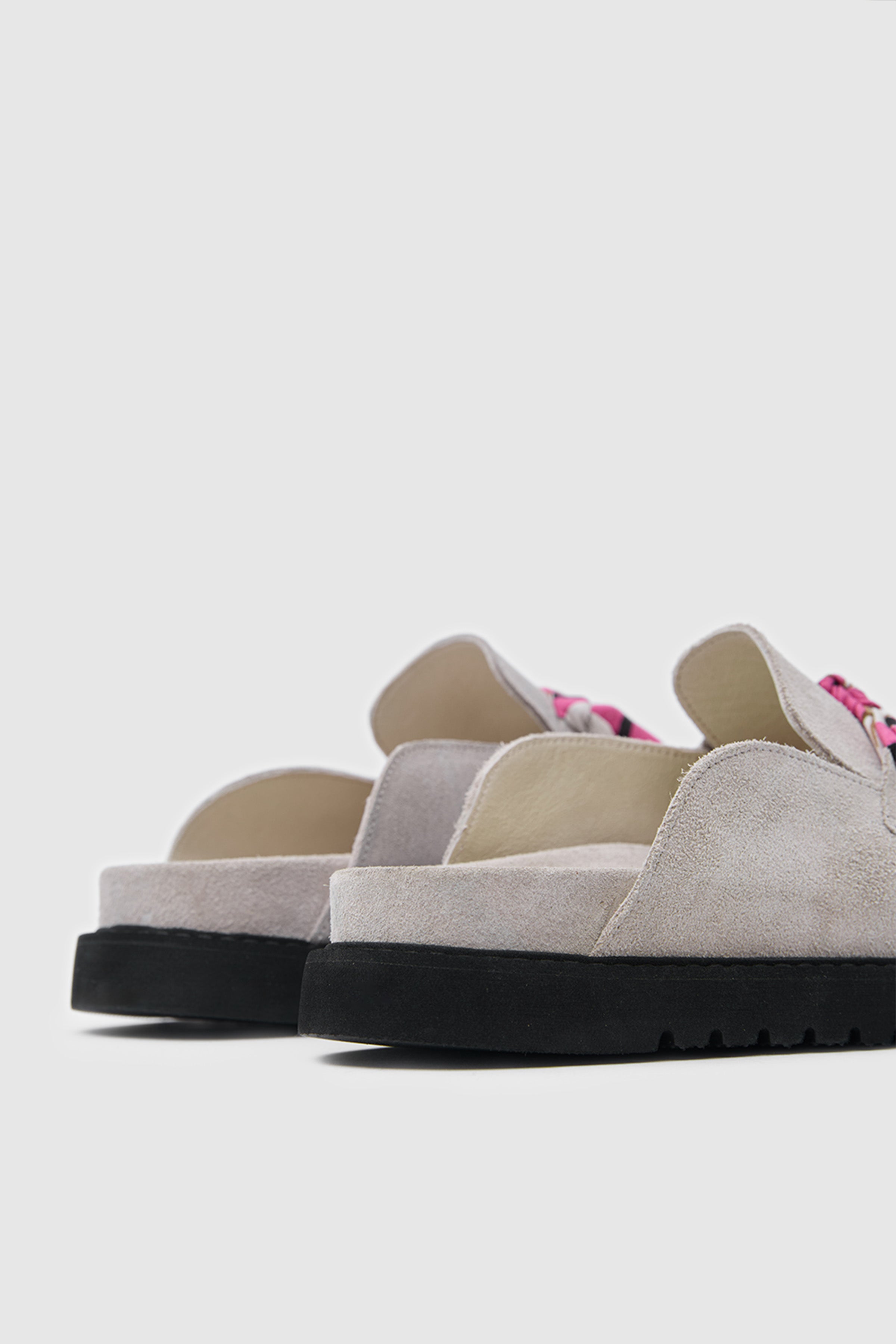 TERRA ARTİSAN SCARF SÜET DERİ FULARLI SANDALET