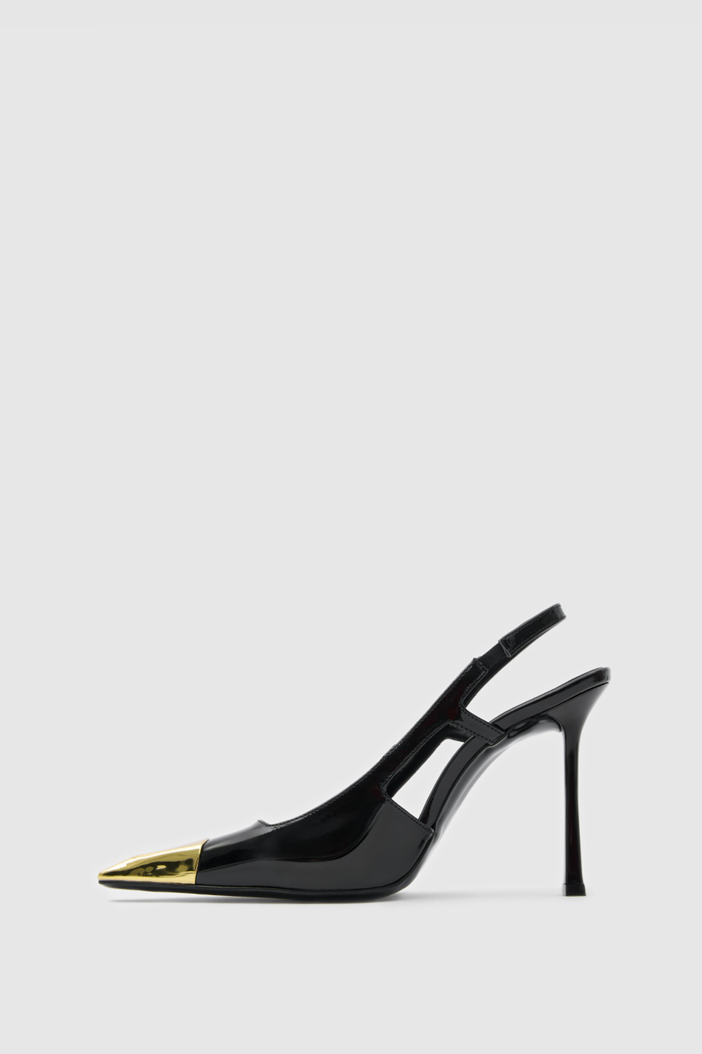SUVEA REVA Patent Leather Slingback Stiletto