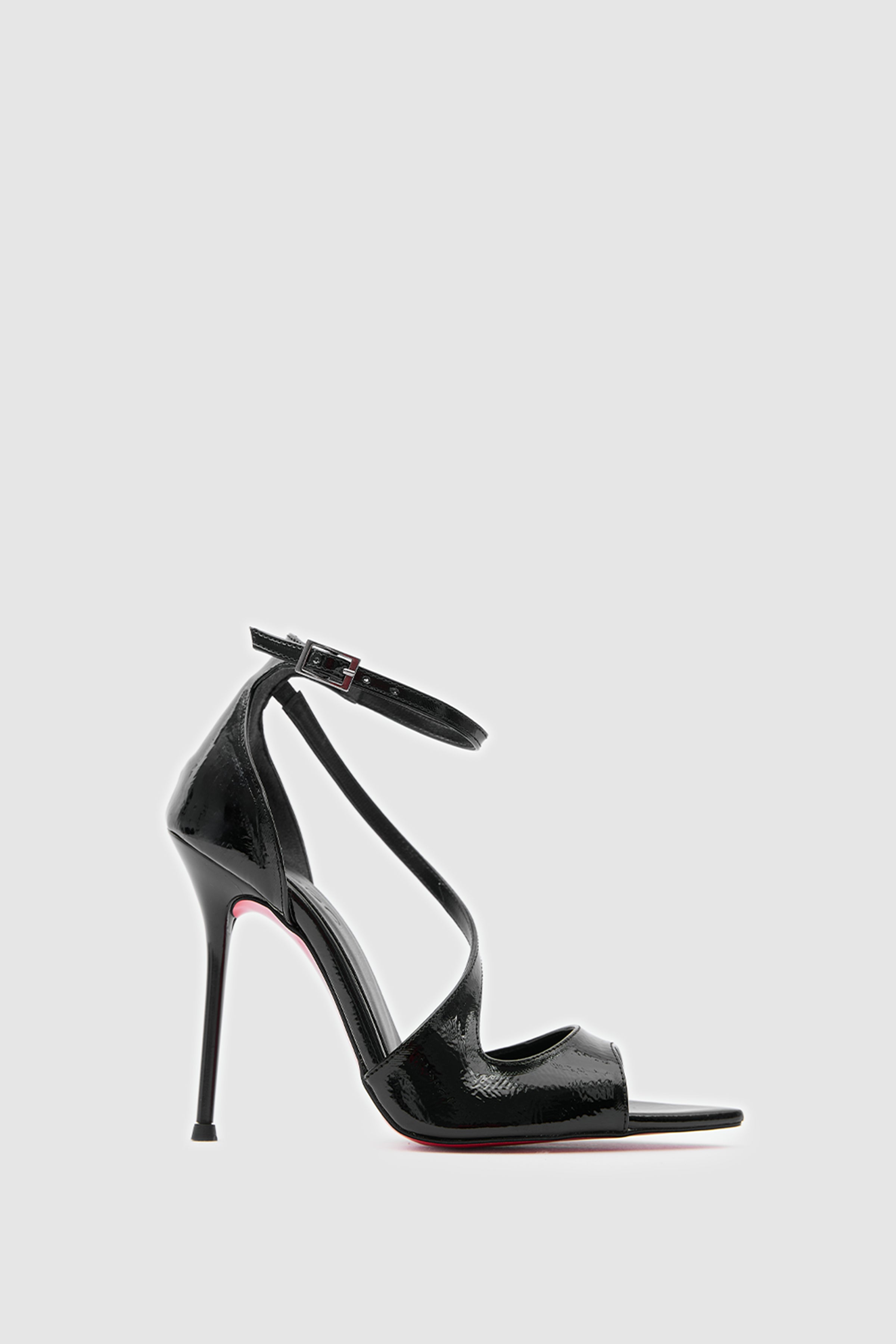 SUVEA NOIRE Patent Ankle Strap