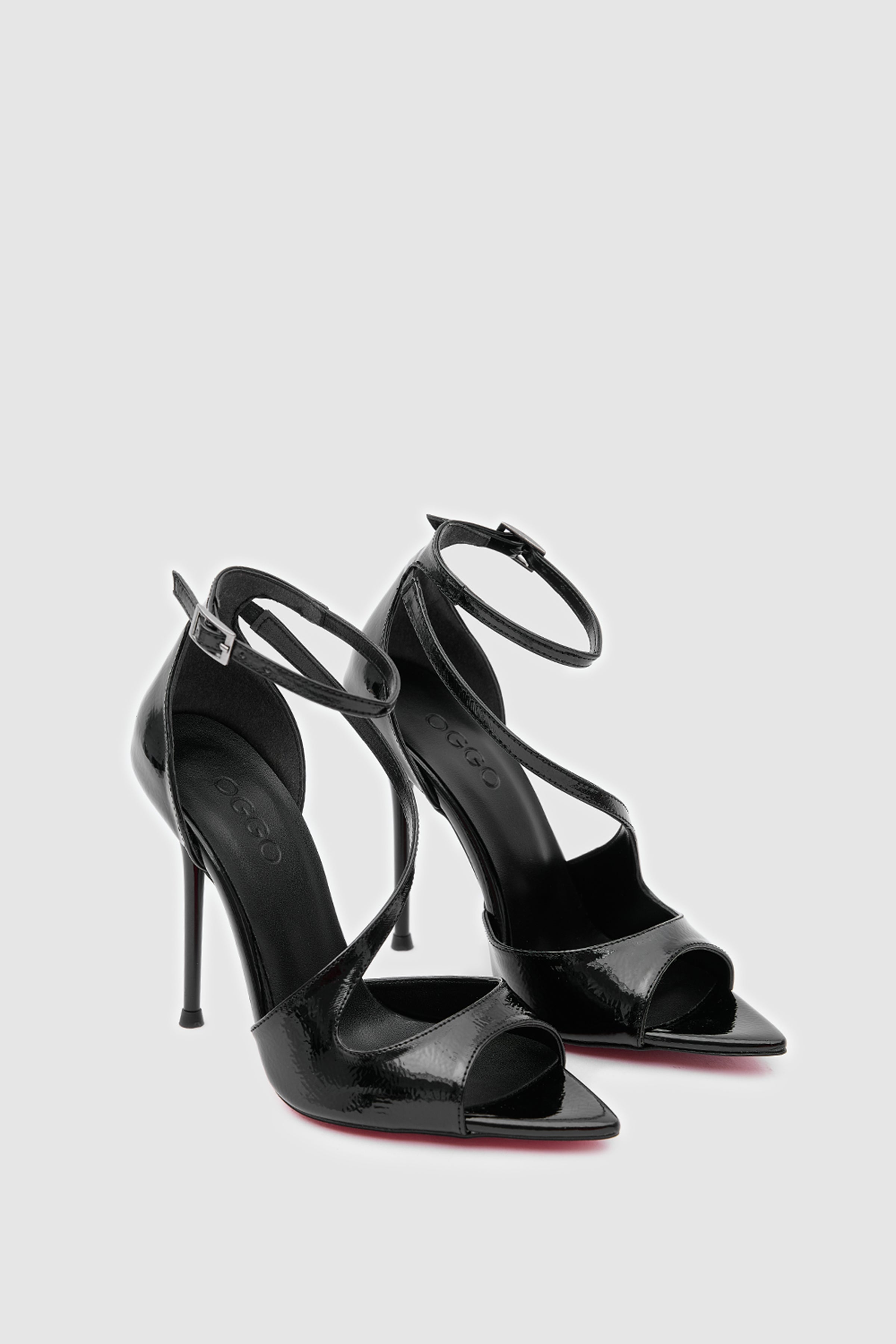 SUVEA NOIRE Patent Ankle Strap