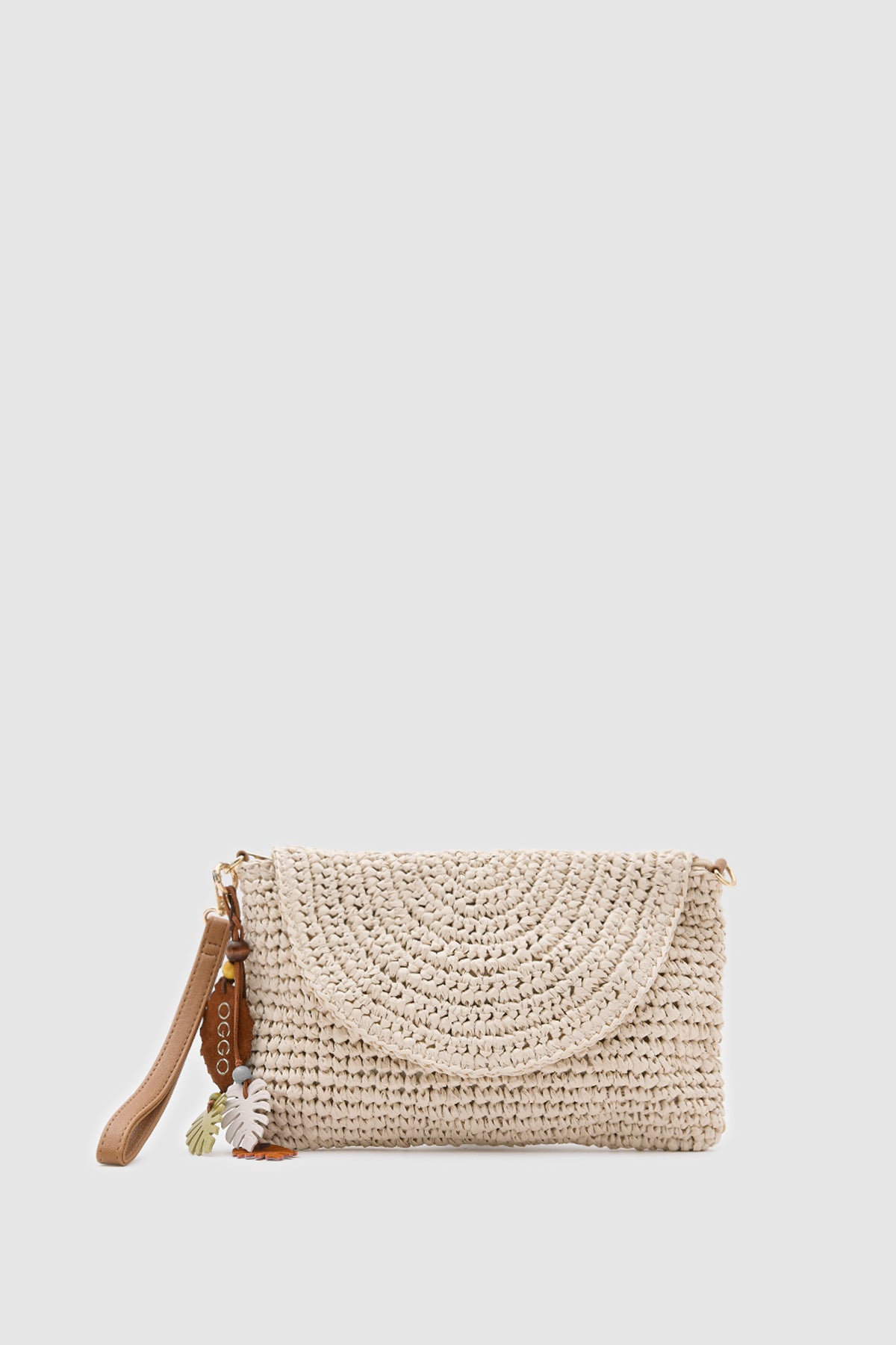 OGGO WİCKER  Thin Linea Clutch
