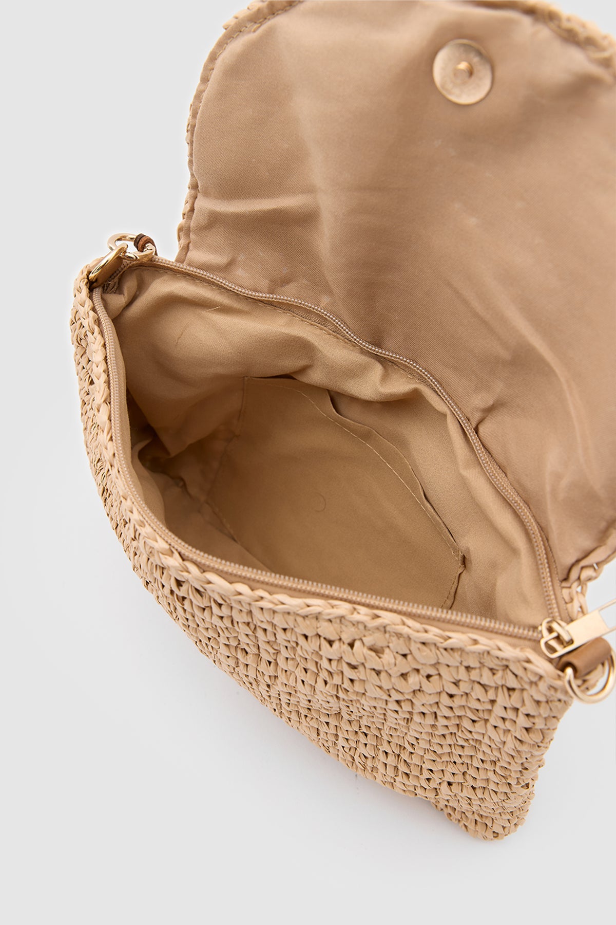 OGGO WİCKER  Thin Linea Clutch