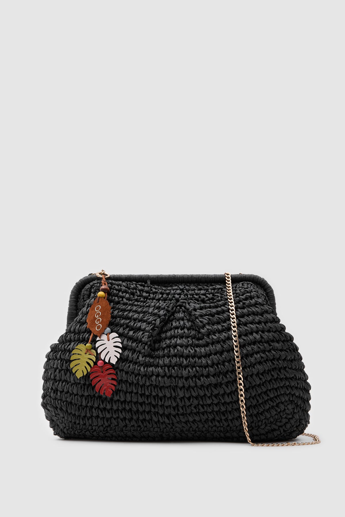 OGGO Hasır Large Clutch & Çapraz Çanta