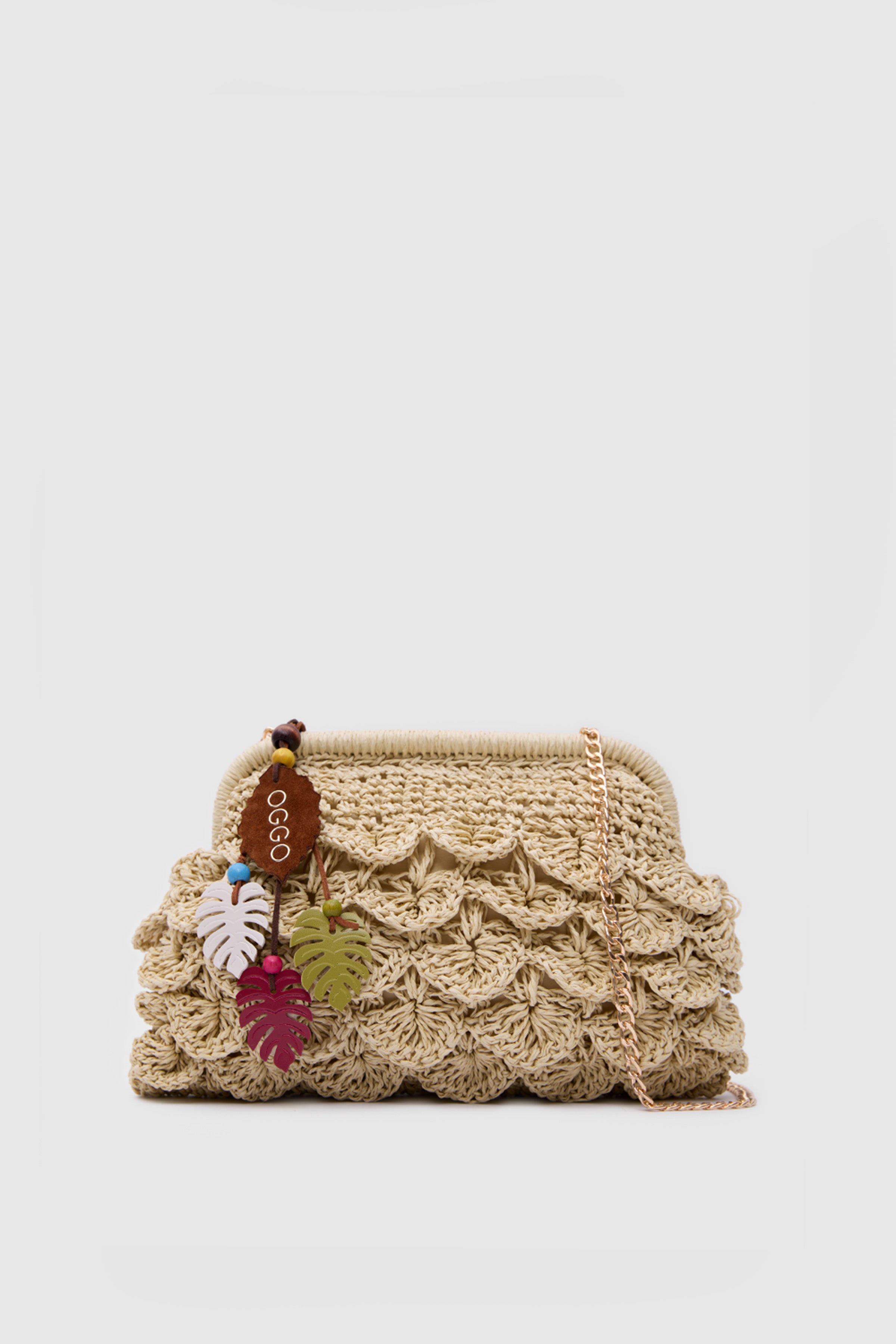 OGGO Hasır Medium Clutch & Çapraz Çanta