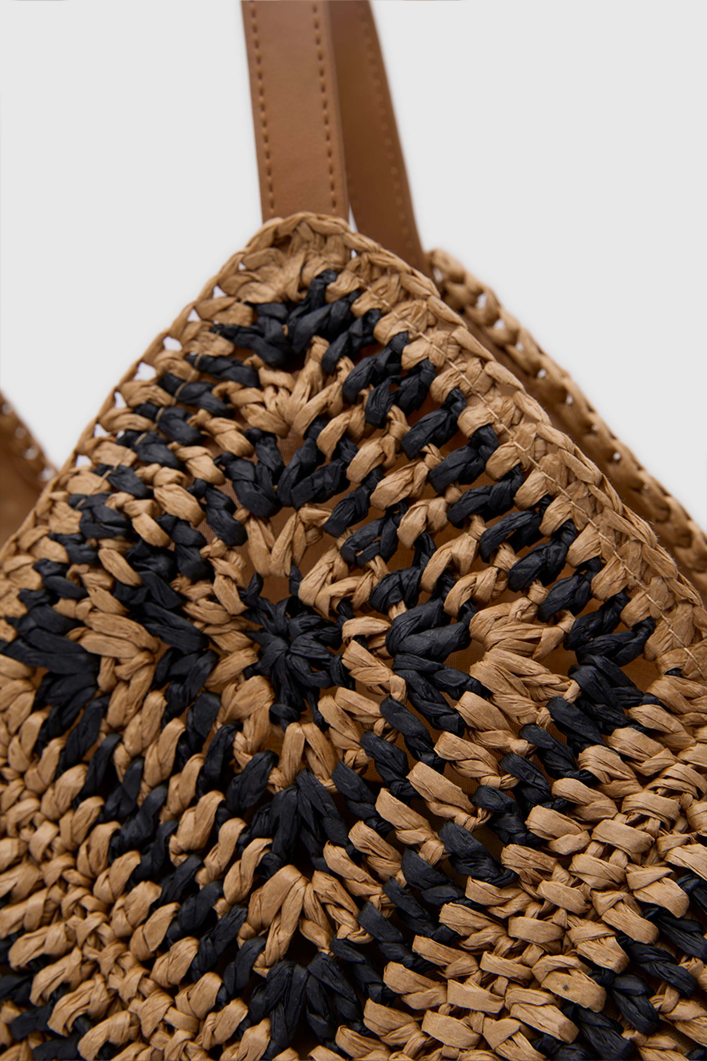 OGGO Hasır Deri Saplı Omuz Çantası