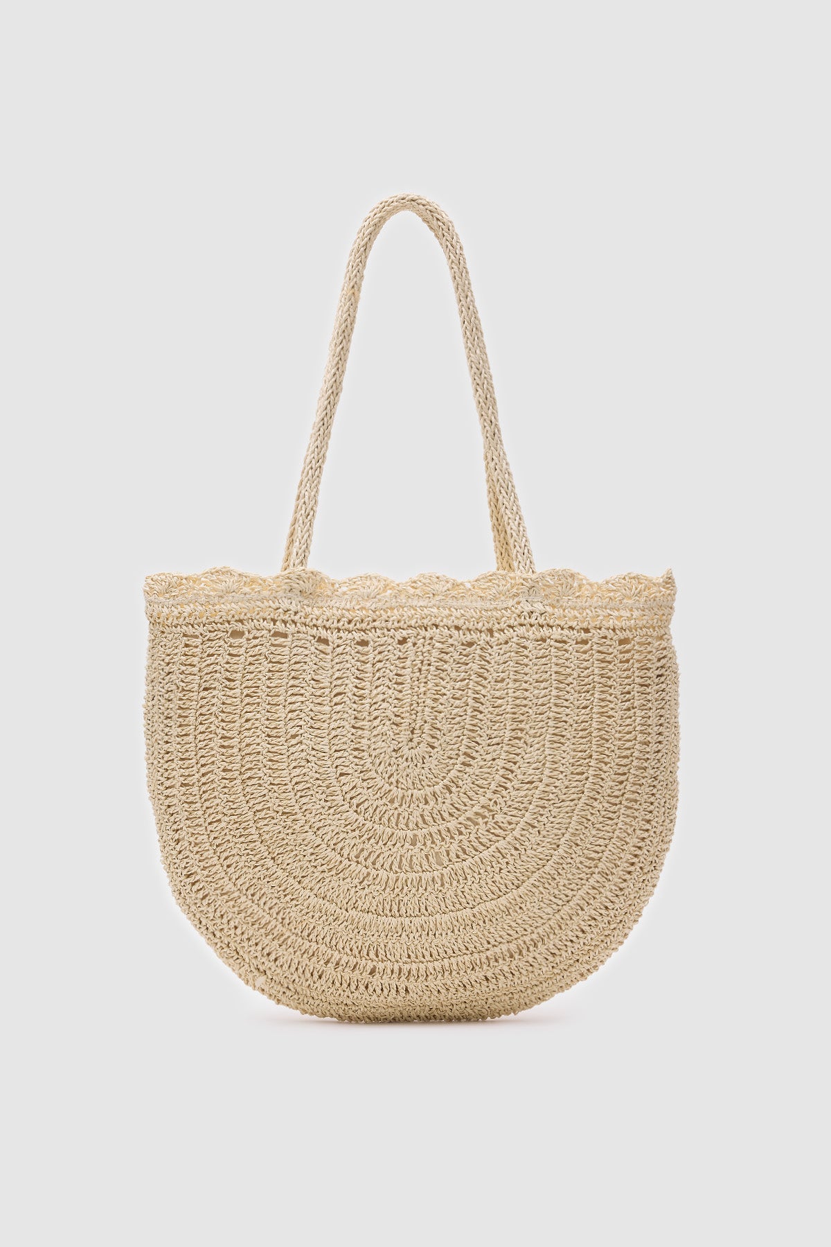 OGGO Hasır Örgü Saplı Omuz Çantası