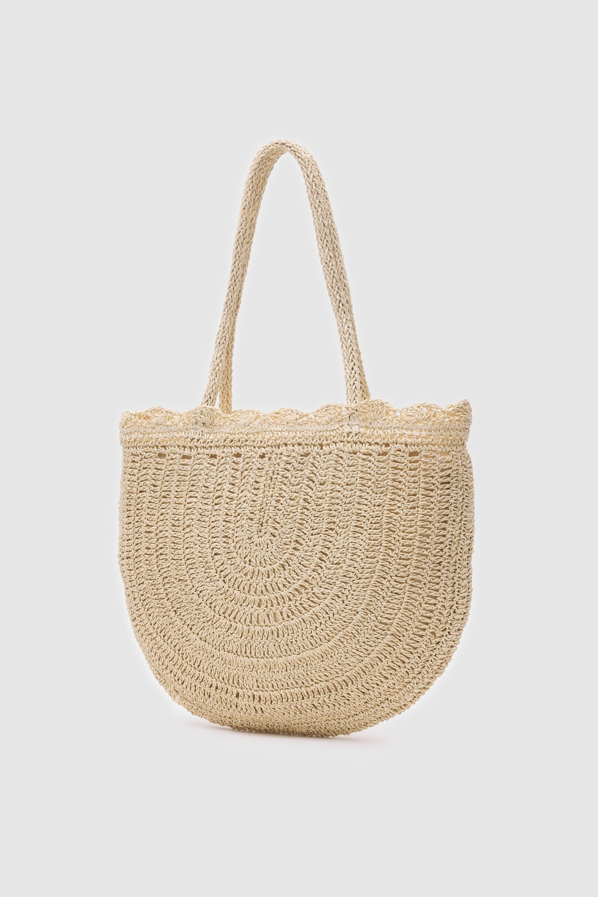 OGGO Hasır Örgü Saplı Omuz Çantası