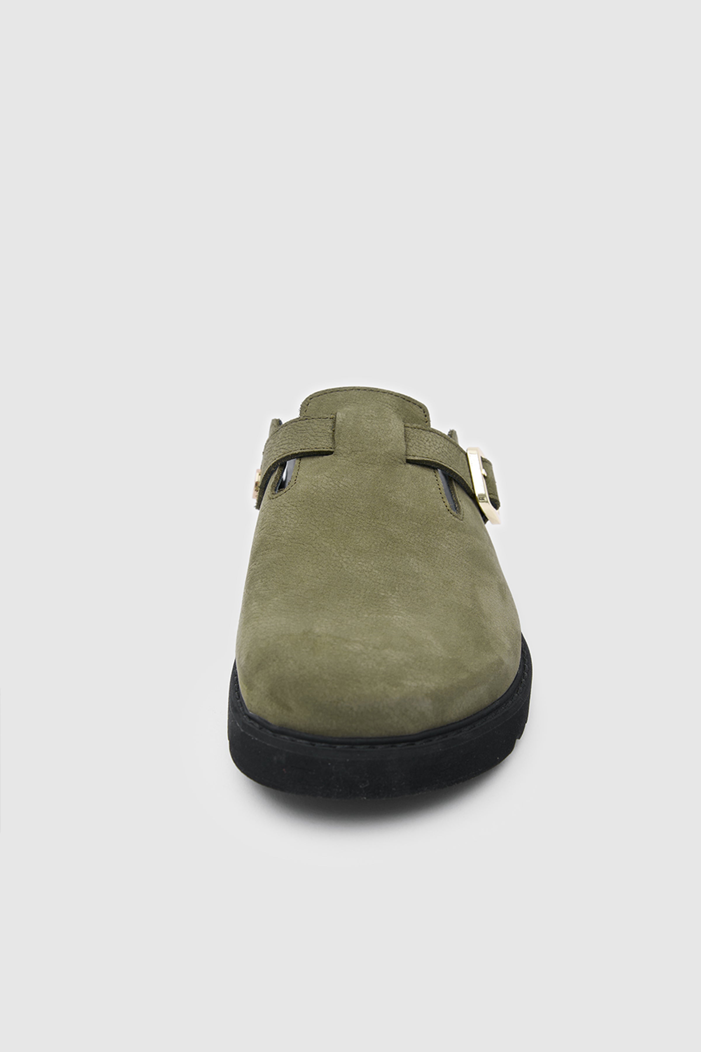 TERRA CLOG NUBUK DERİ SANDALET