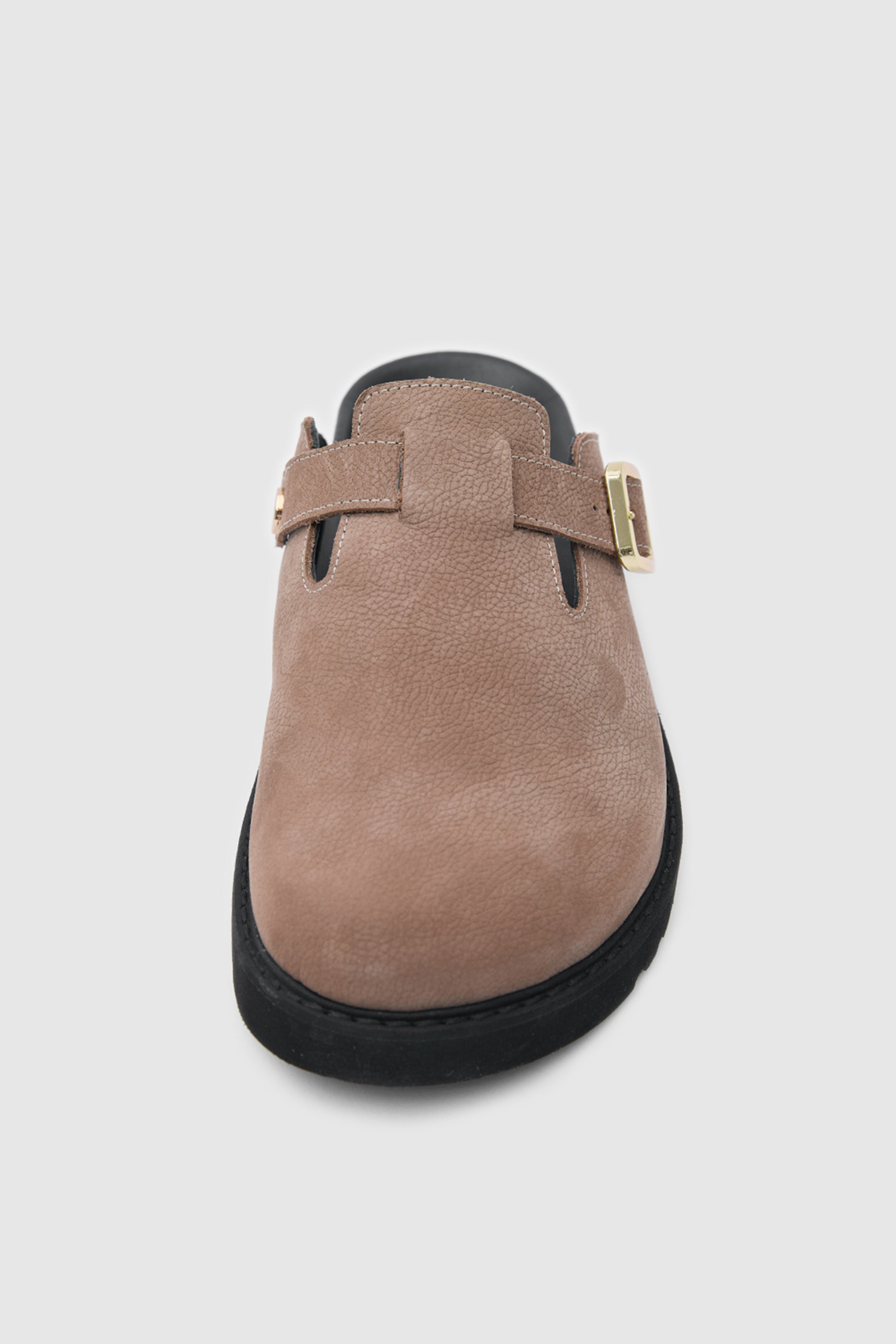TERRA CLOG NUBUK DERİ SANDALET