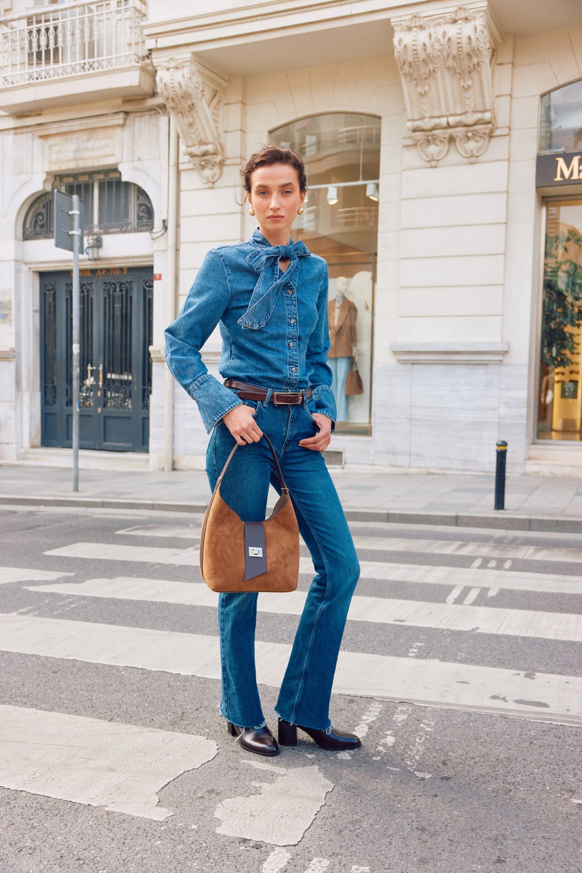 OGGO SUVEA Genuine Leather Shoulder Bag