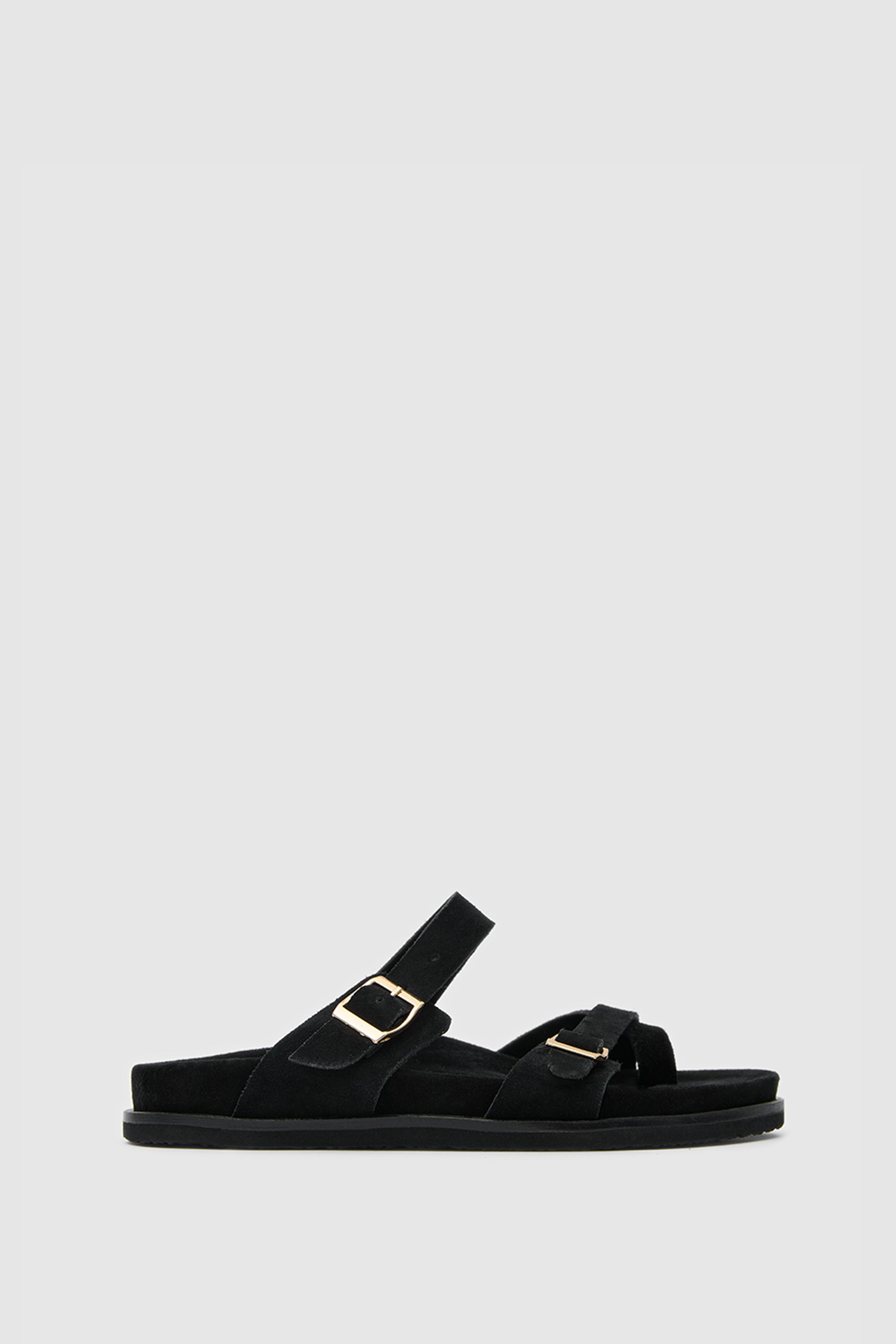 TERRA NOMAD SÜET DERİ ÇİFT TOKALI SANDALET