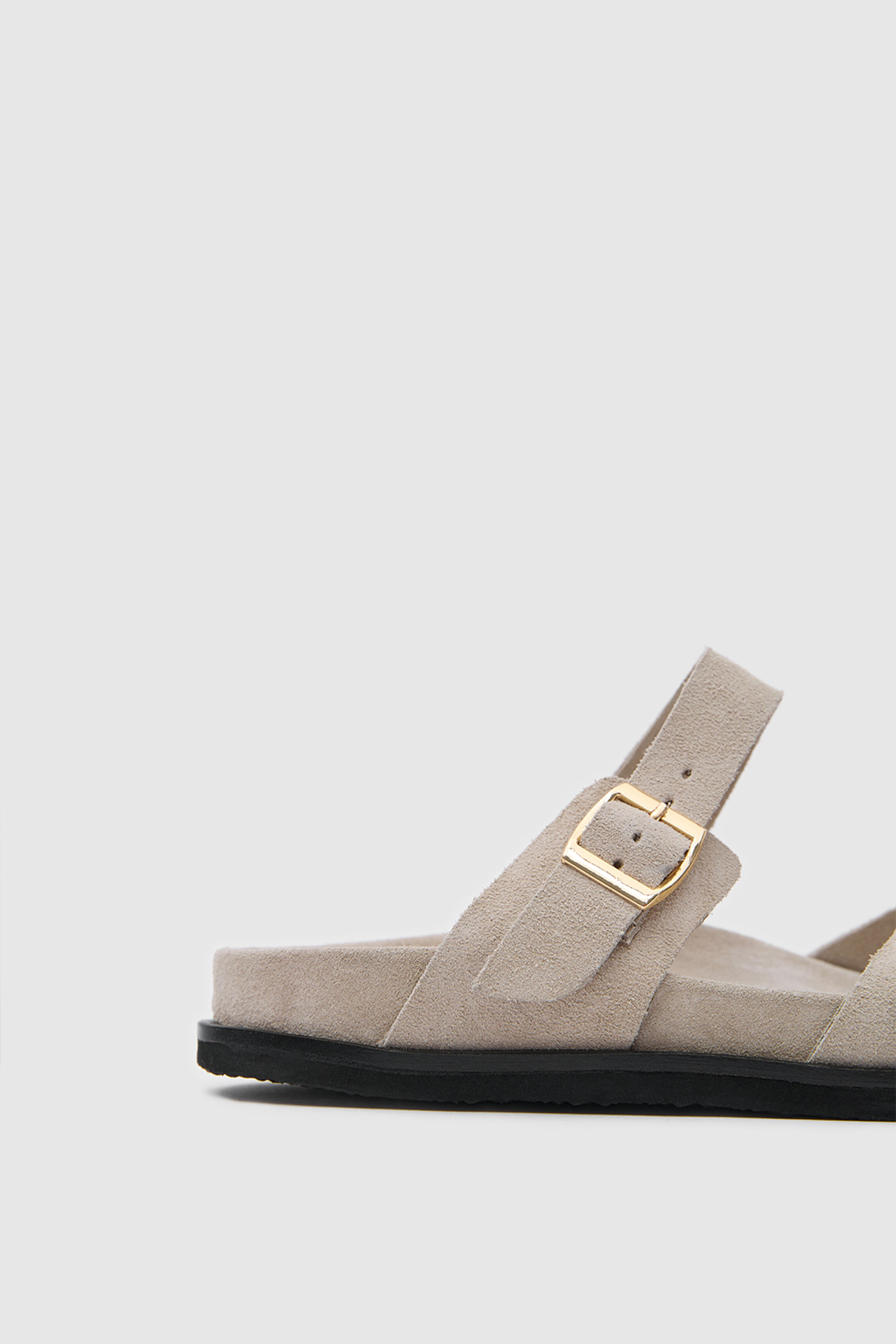 TERRA NOMAD SÜET DERİ ÇİFT TOKALI SANDALET