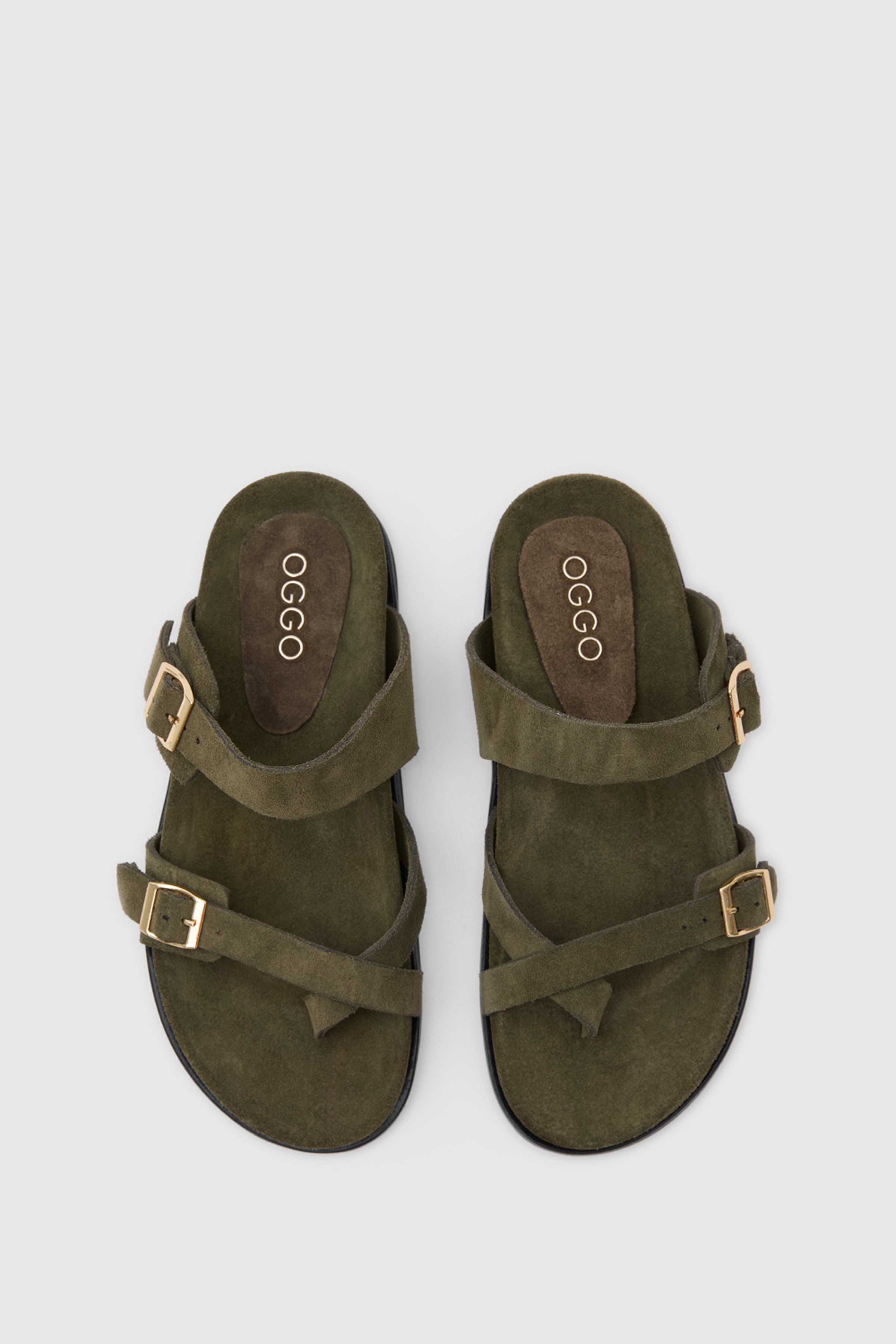 TERRA NOMAD SÜET DERİ ÇİFT TOKALI SANDALET