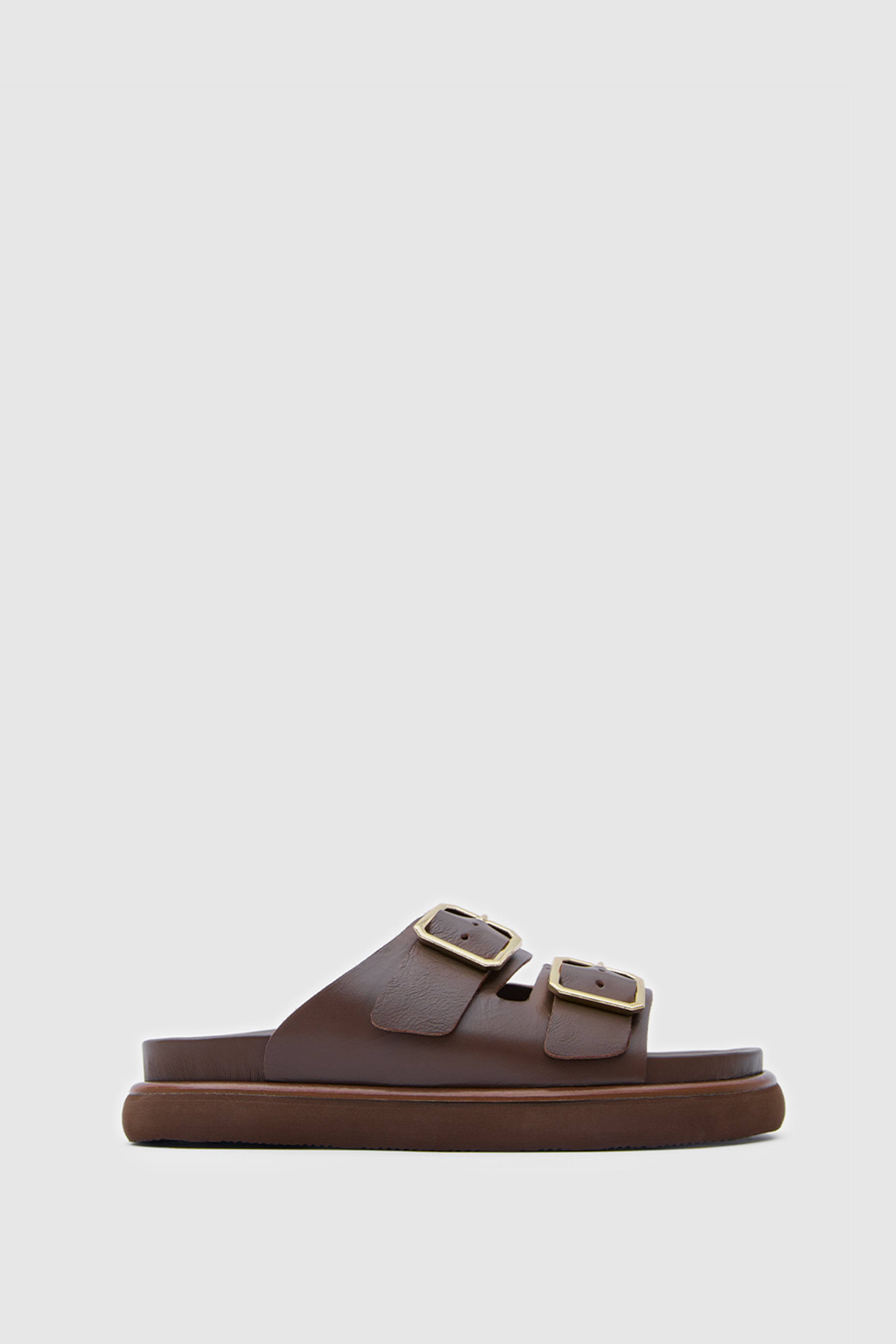 TERRA BUCKLE ÇİFT TOKALI HAKİKİ DERİ SANDALET