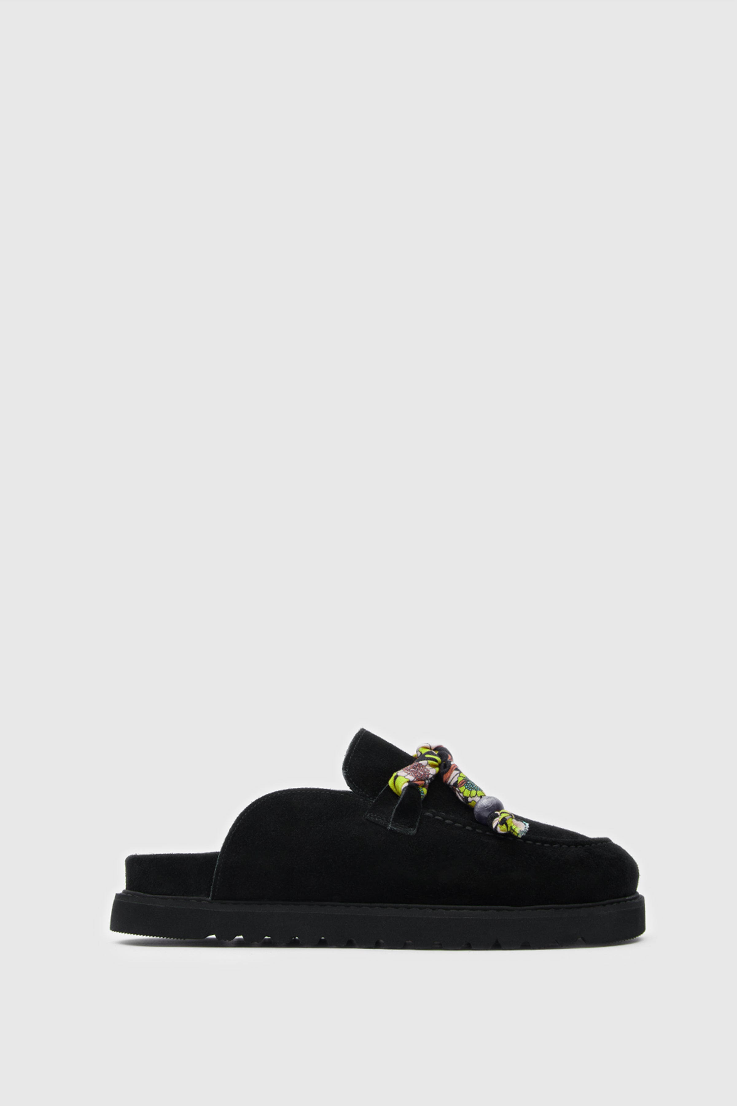 TERRA ARTİSAN SCARF SÜET DERİ FULARLI SANDALET