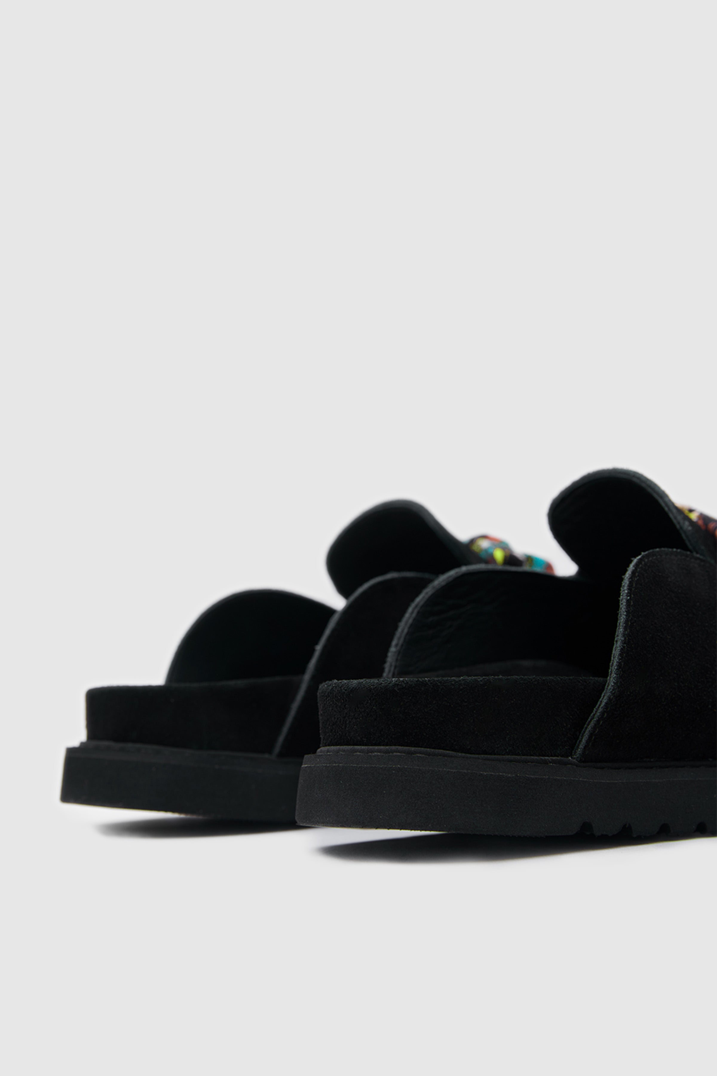 TERRA ARTİSAN SCARF SÜET DERİ FULARLI SANDALET