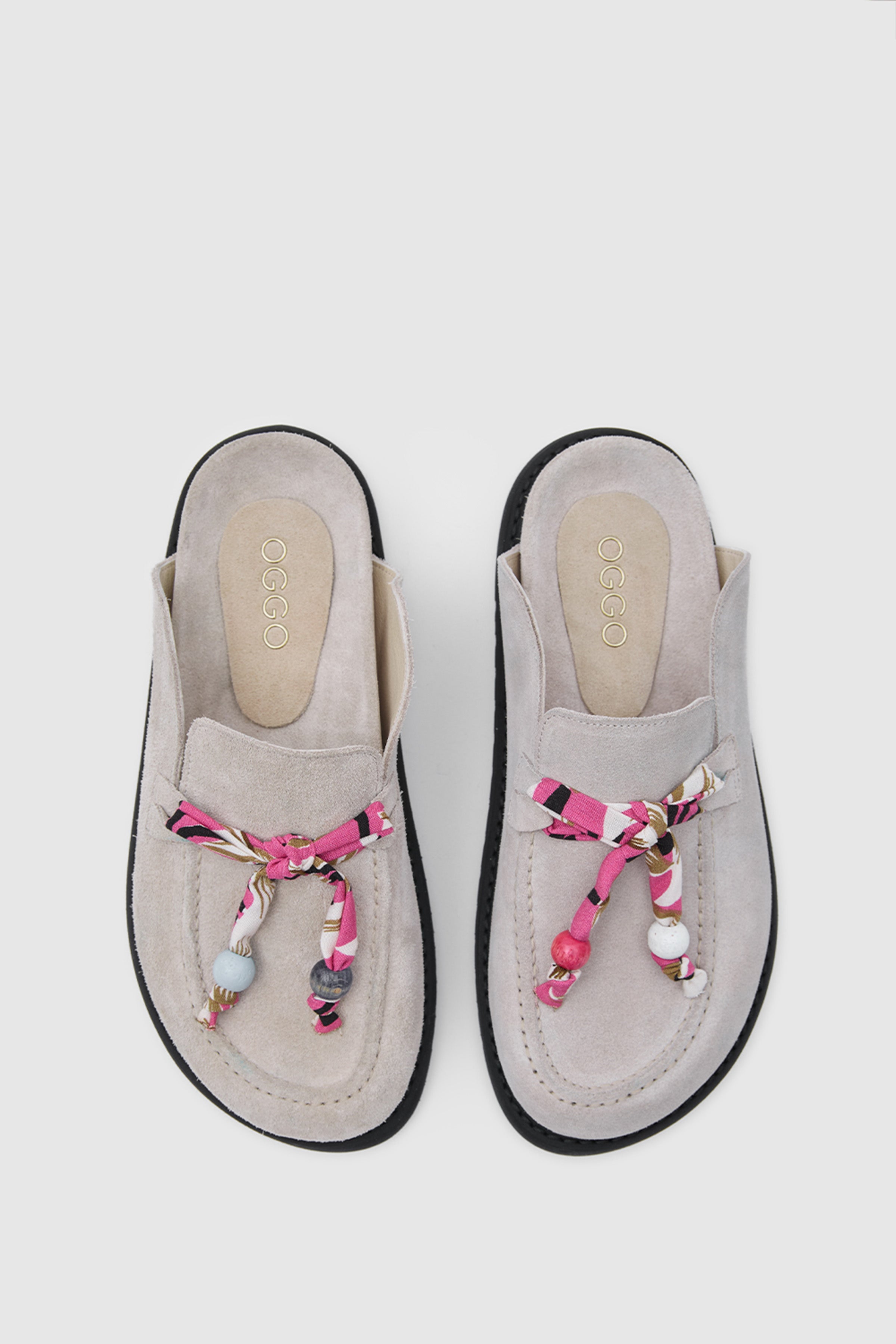 TERRA ARTİSAN SCARF SÜET DERİ FULARLI SANDALET