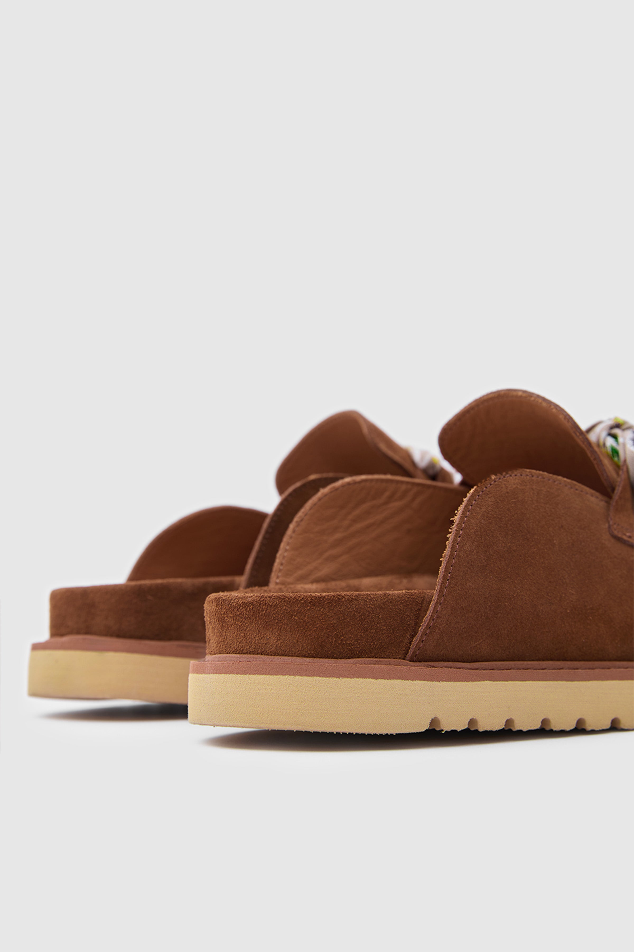 TERRA ARTİSAN SCARF SÜET DERİ FULARLI SANDALET