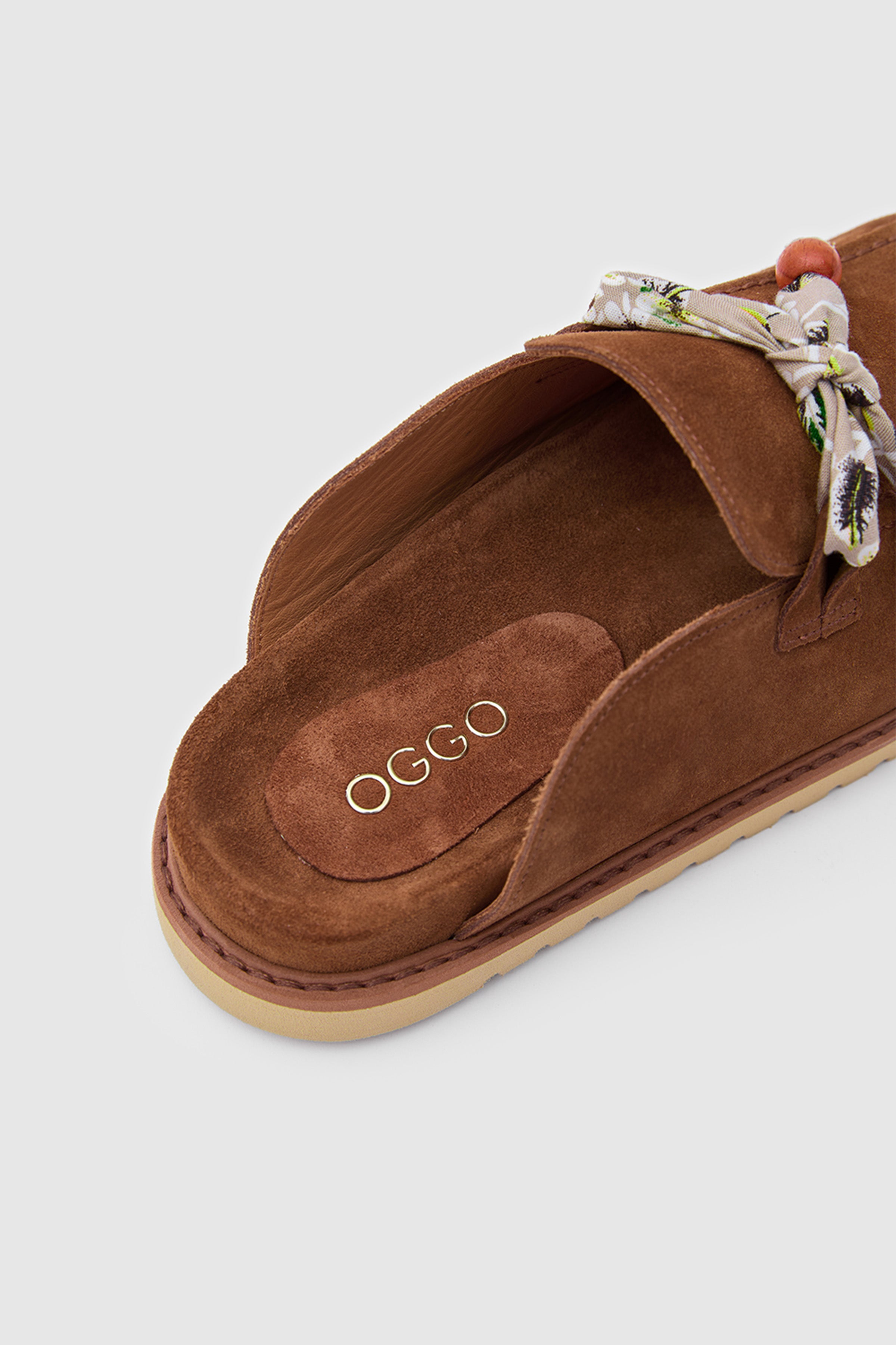 TERRA ARTİSAN SCARF SÜET DERİ FULARLI SANDALET