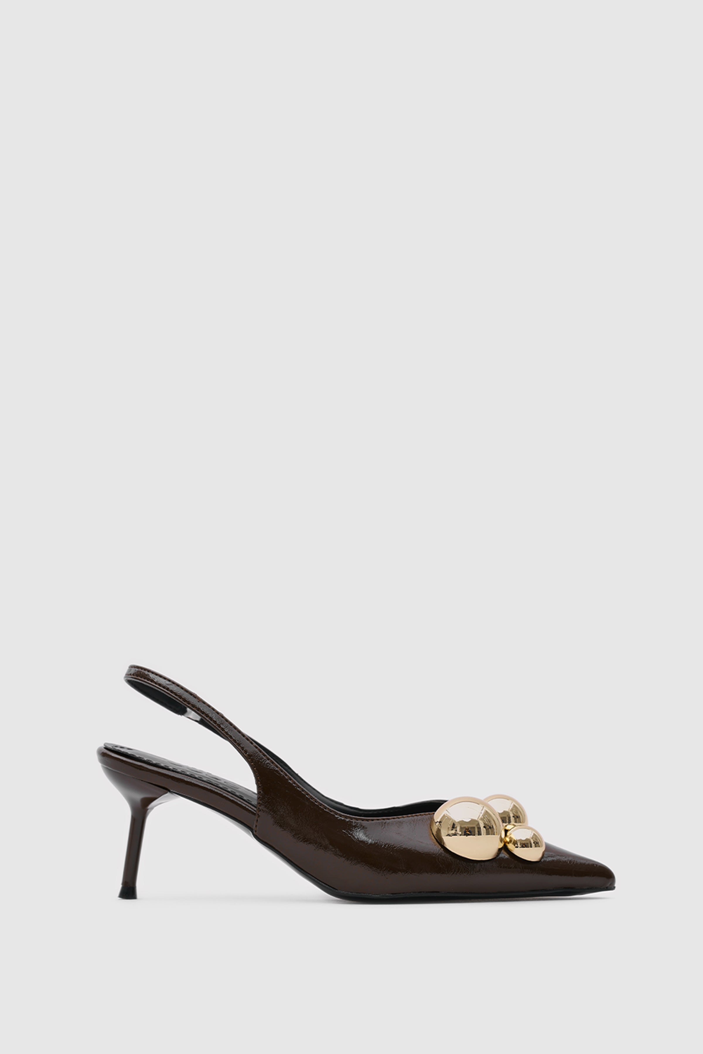 SUVEA AUREA Leather Slingback Heel