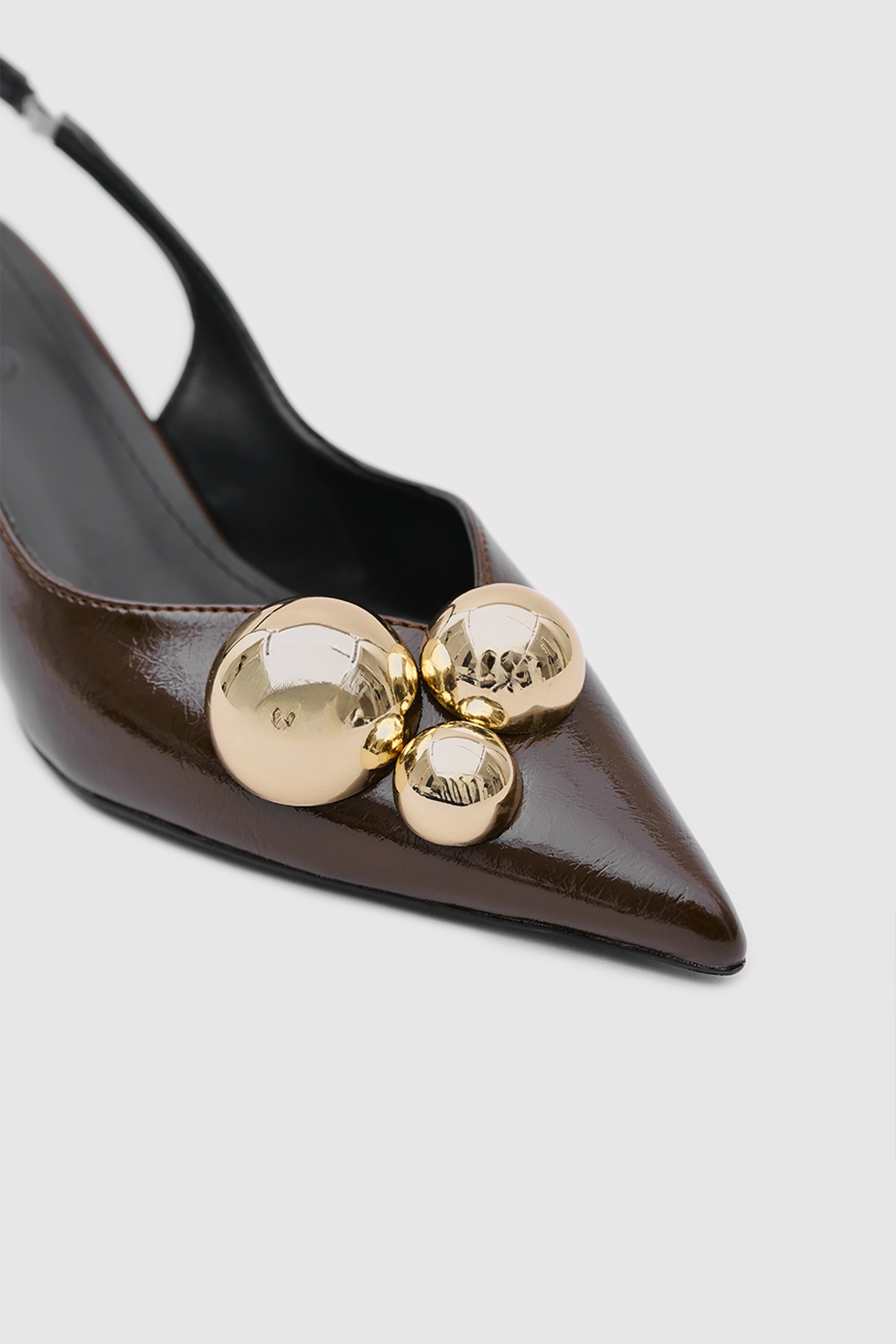 SUVEA AUREA Leather Slingback Heel