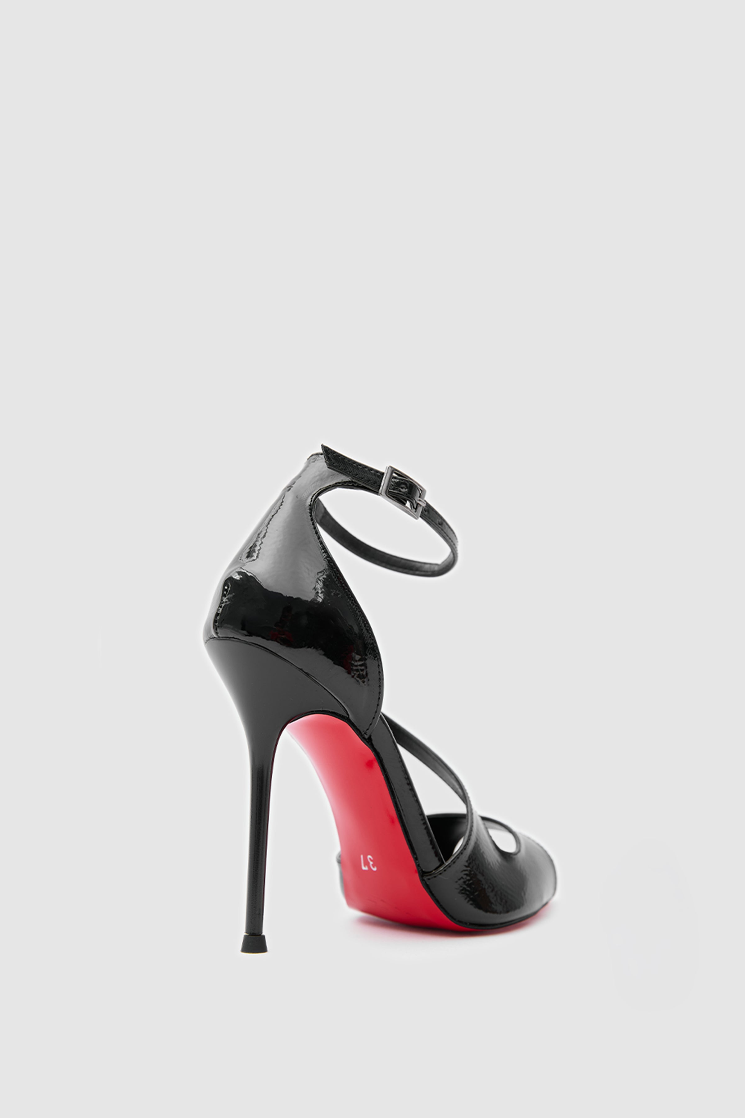 SUVEA NOIRE Patent Ankle Strap